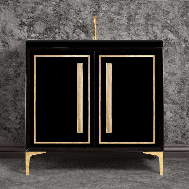 polished brass vanity