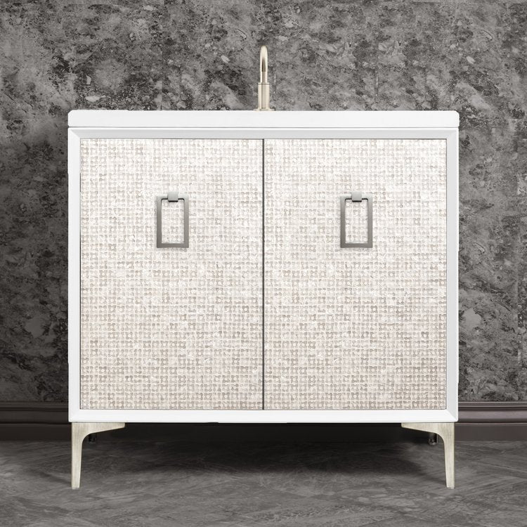 Linkasink Mother Of Pearl with Coach Pull Vanity
