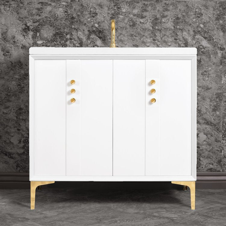 Linkasink Tuxedo with Buttons Pull Vanity