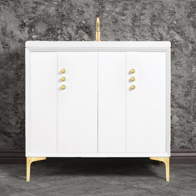 Linkasink Tuxedo with Buttons Pull Vanity