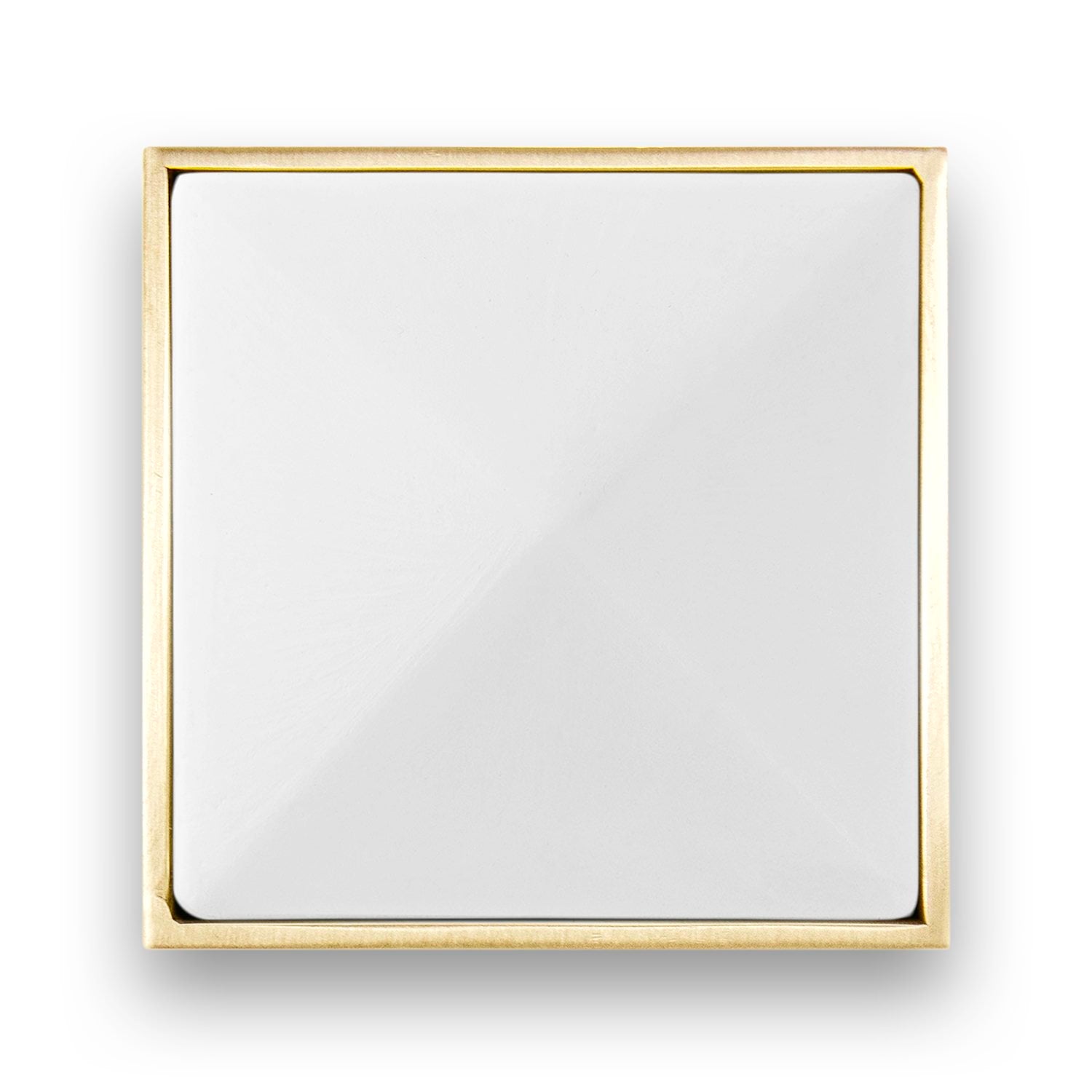 Linkasink 3" Artisan Glass Prism Hardware with White Glass