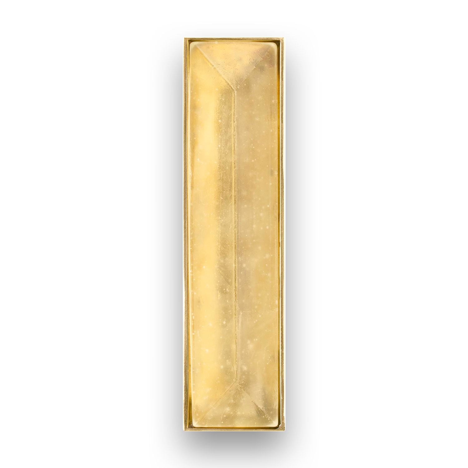 Linkasink 8" Artisan Glass Prism Hardware with Eglomise Glass