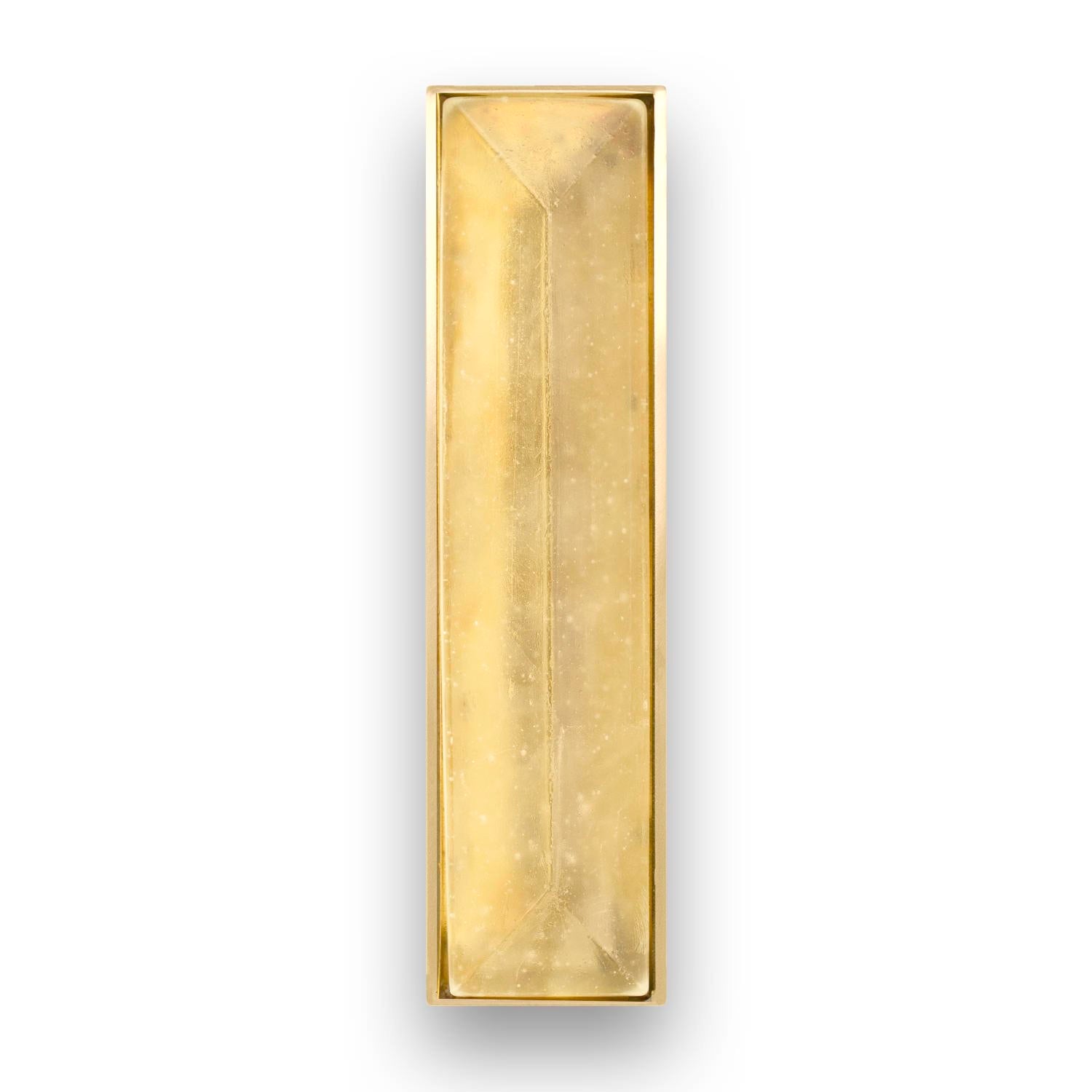 Linkasink 8" Artisan Glass Prism Hardware with Eglomise Glass