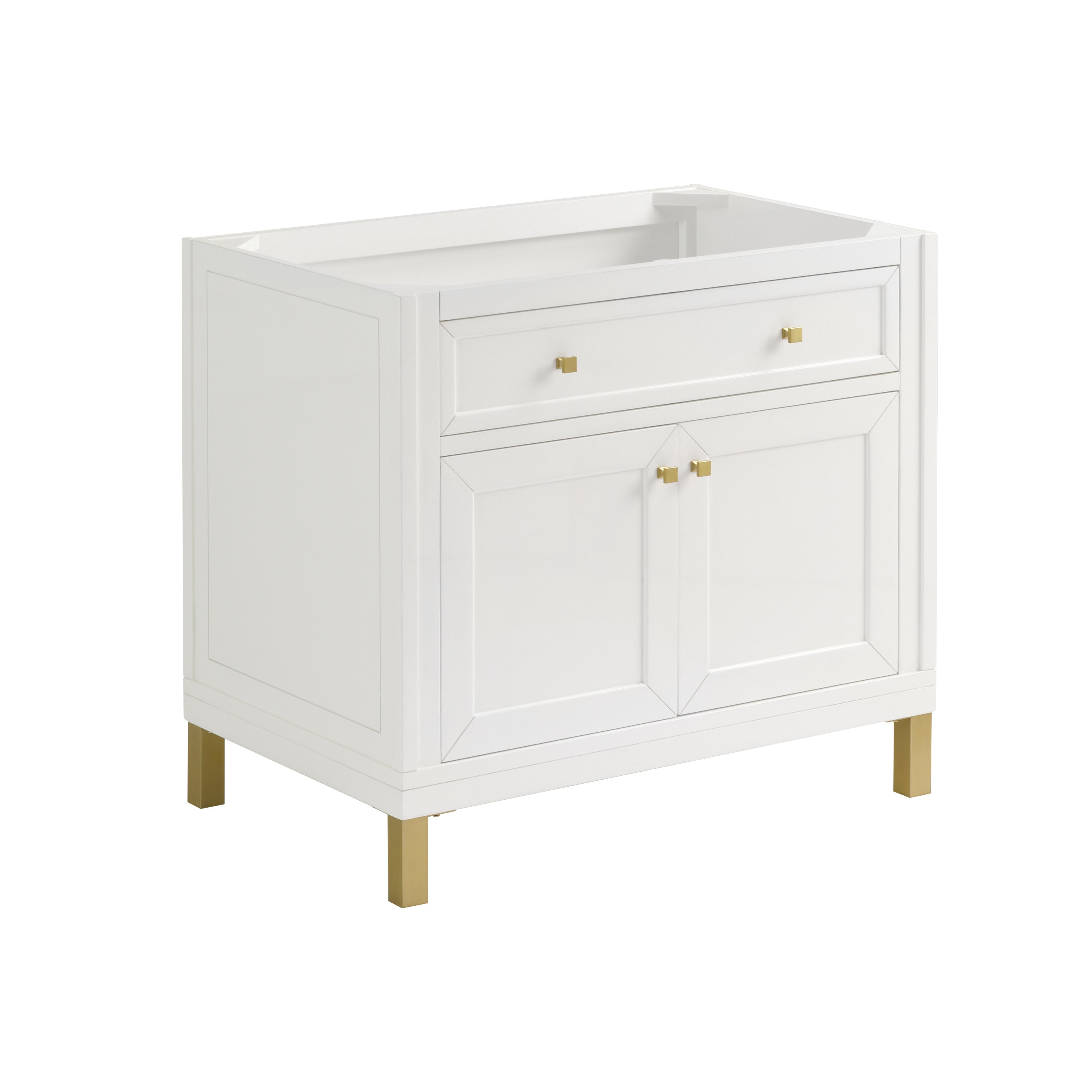 James Martin Vanities Chicago 36" Single Vanity - Glossy White