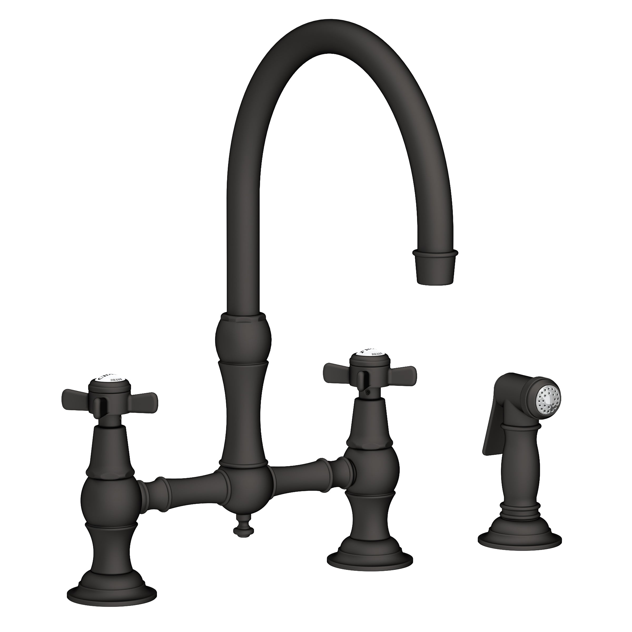 Newport Brass Fairfield Kitchen Bridge Faucet with Side Spray