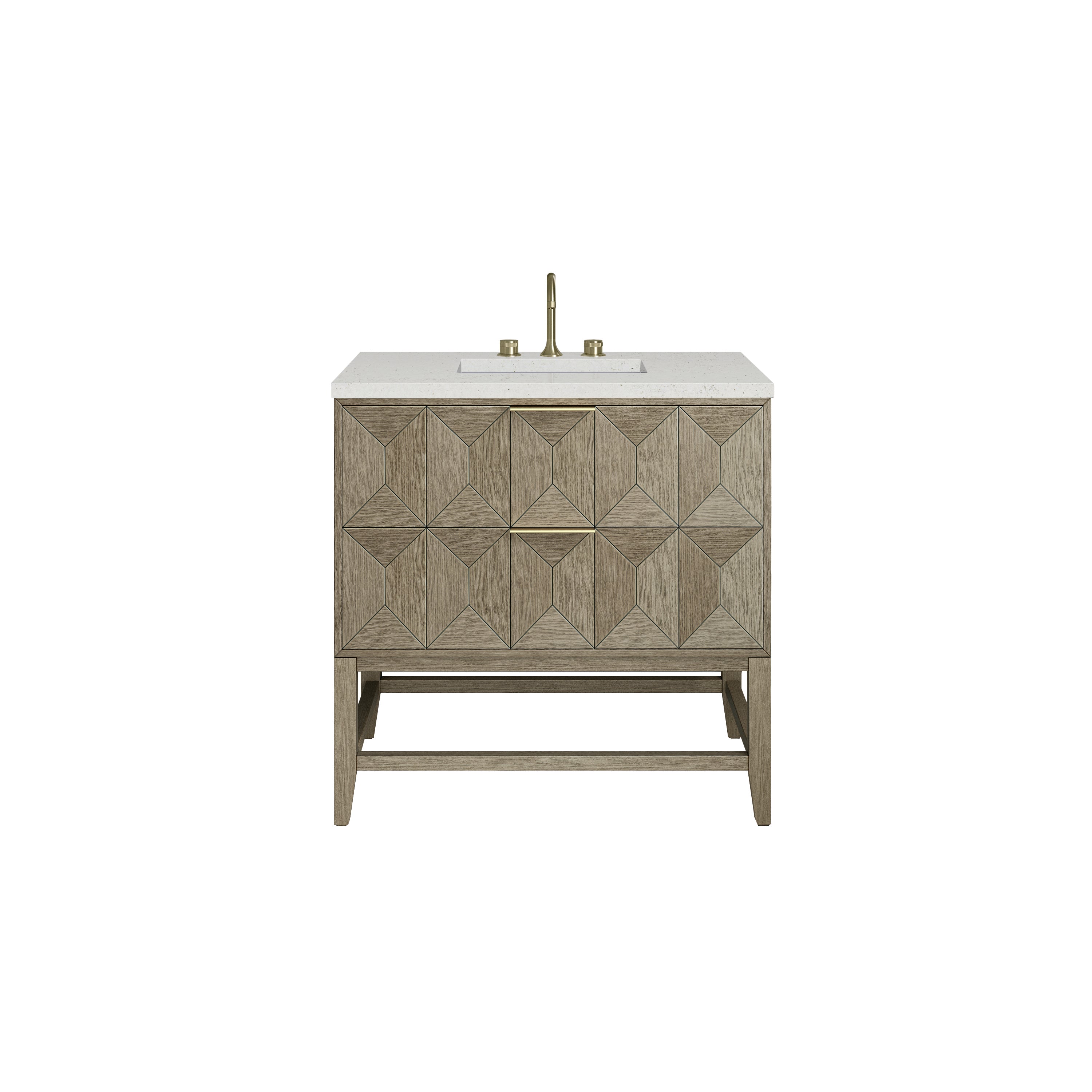 James Martin Vanities Emmeline 36" Single Vanity - Pebble Oak