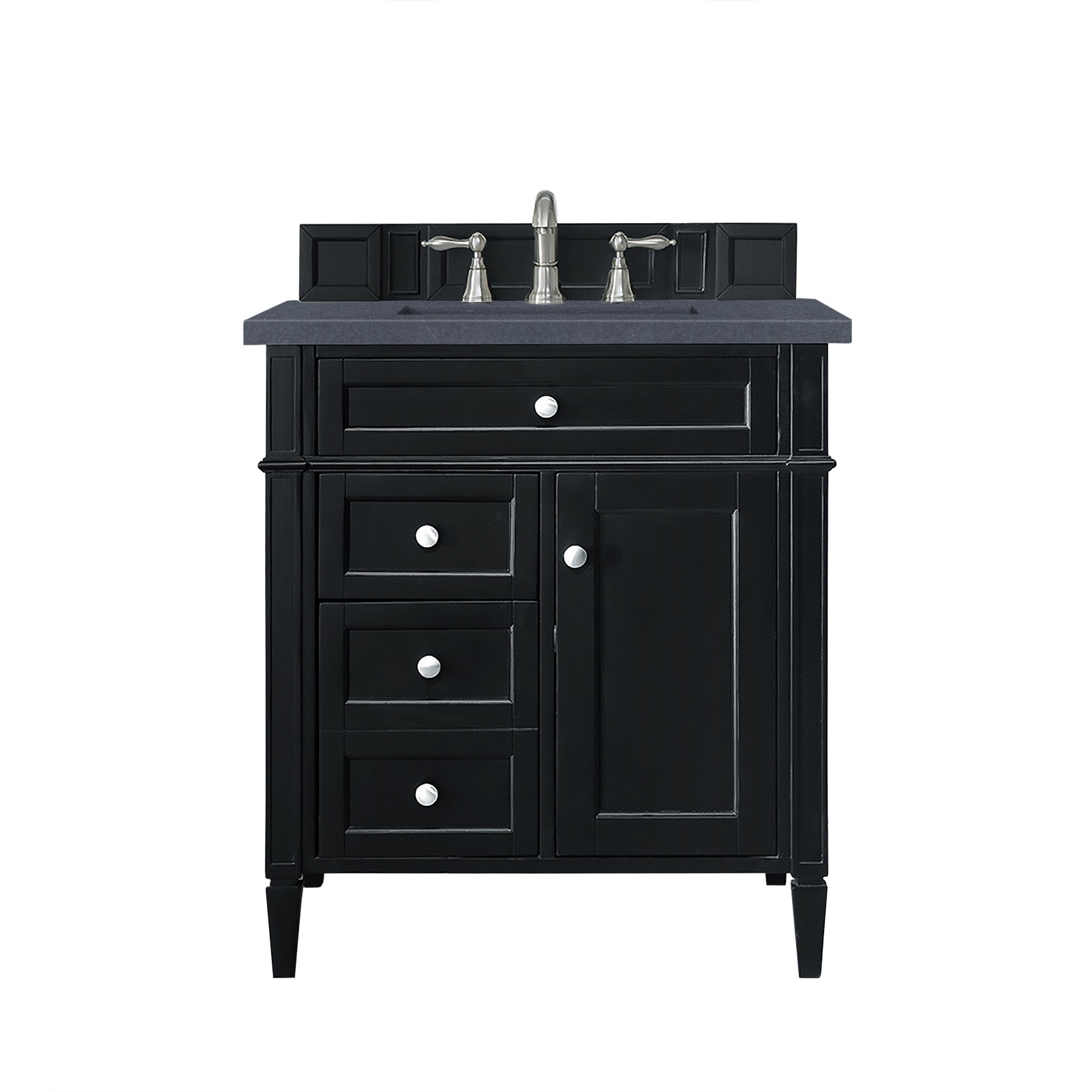 James Martin Vanities Brittany 30" Single Vanity - Black Onyx