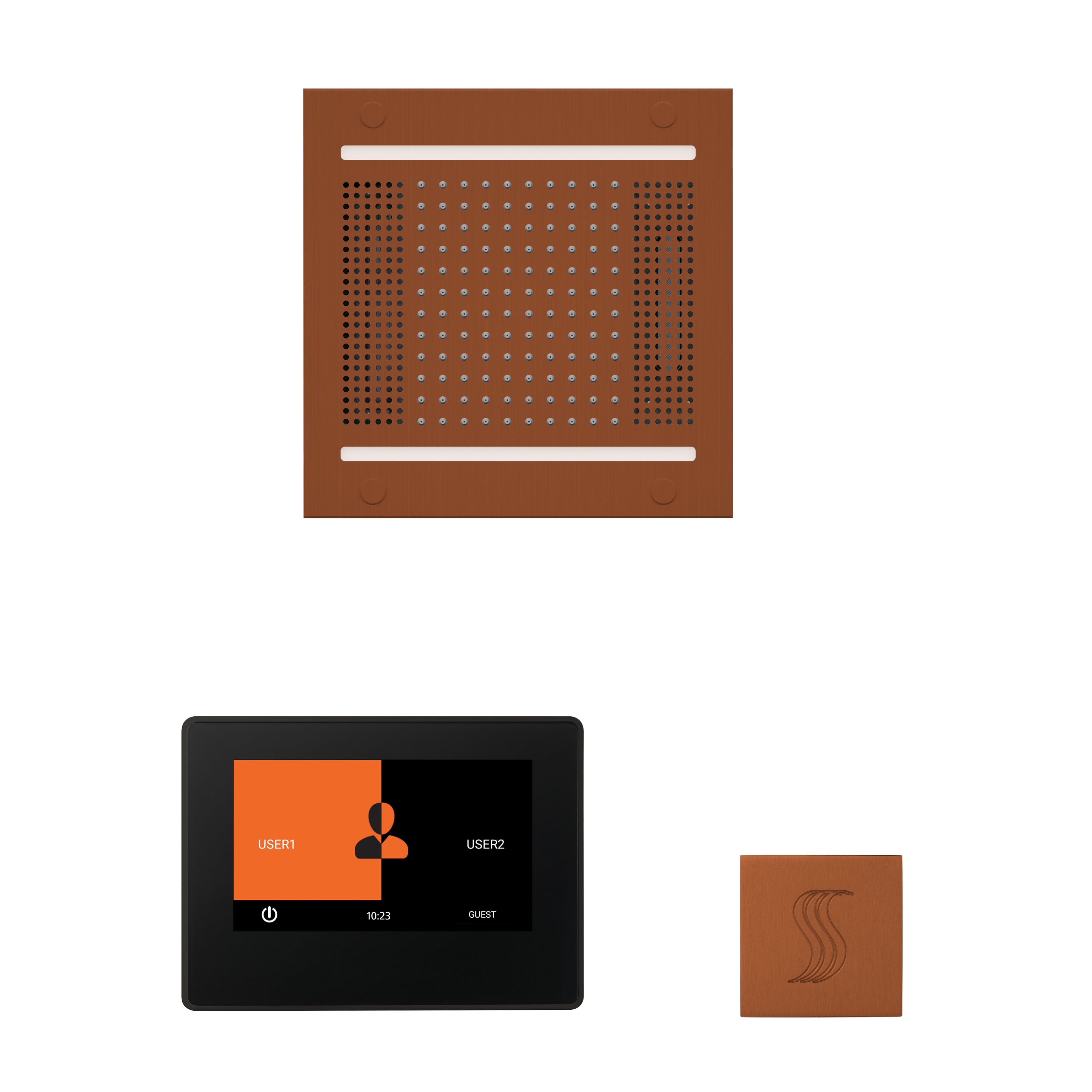 Thermasol The wellness Hydrovive14 Steam Package with 7" ThermaTouch Square
