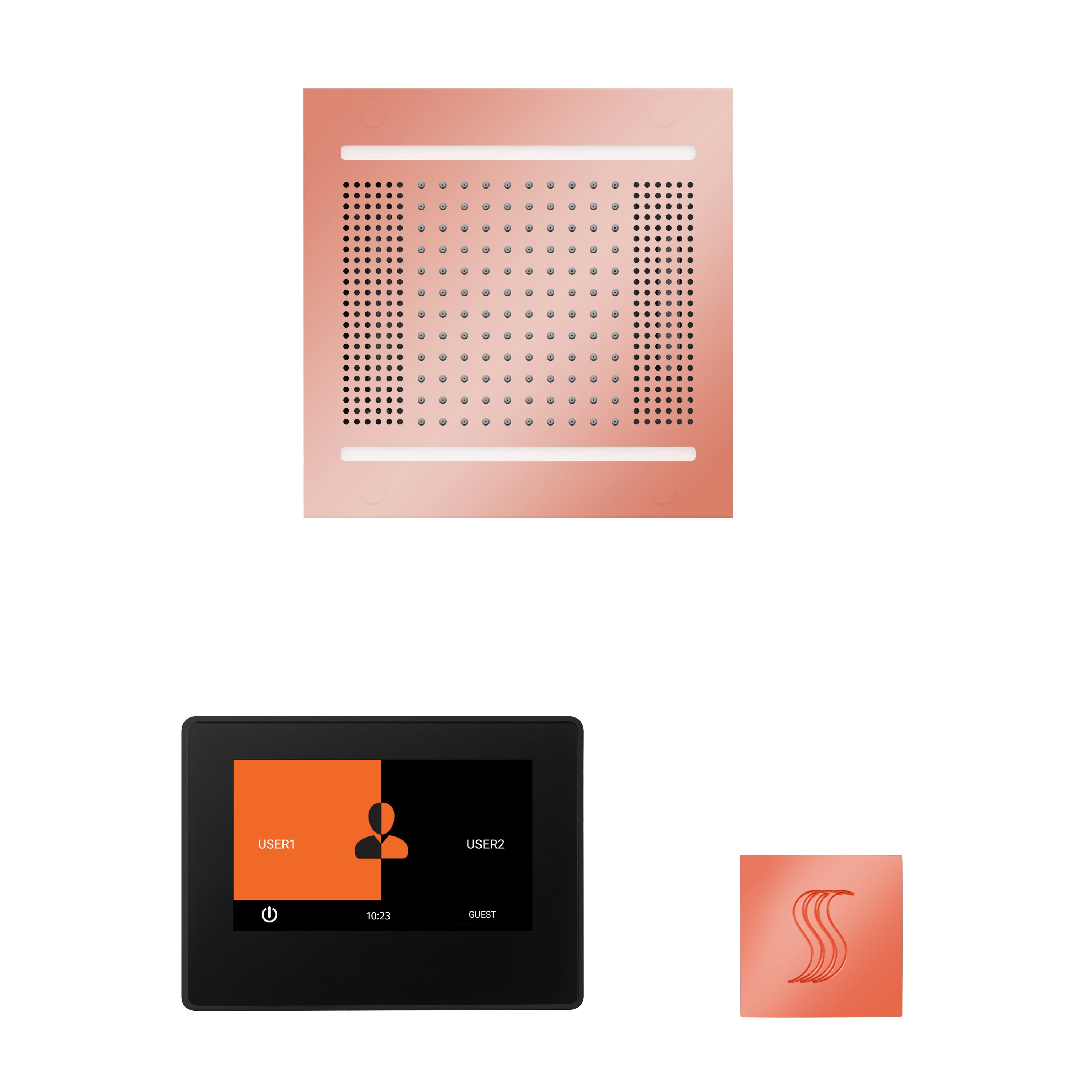Thermasol The wellness Hydrovive14 Steam Package with 7" ThermaTouch Square