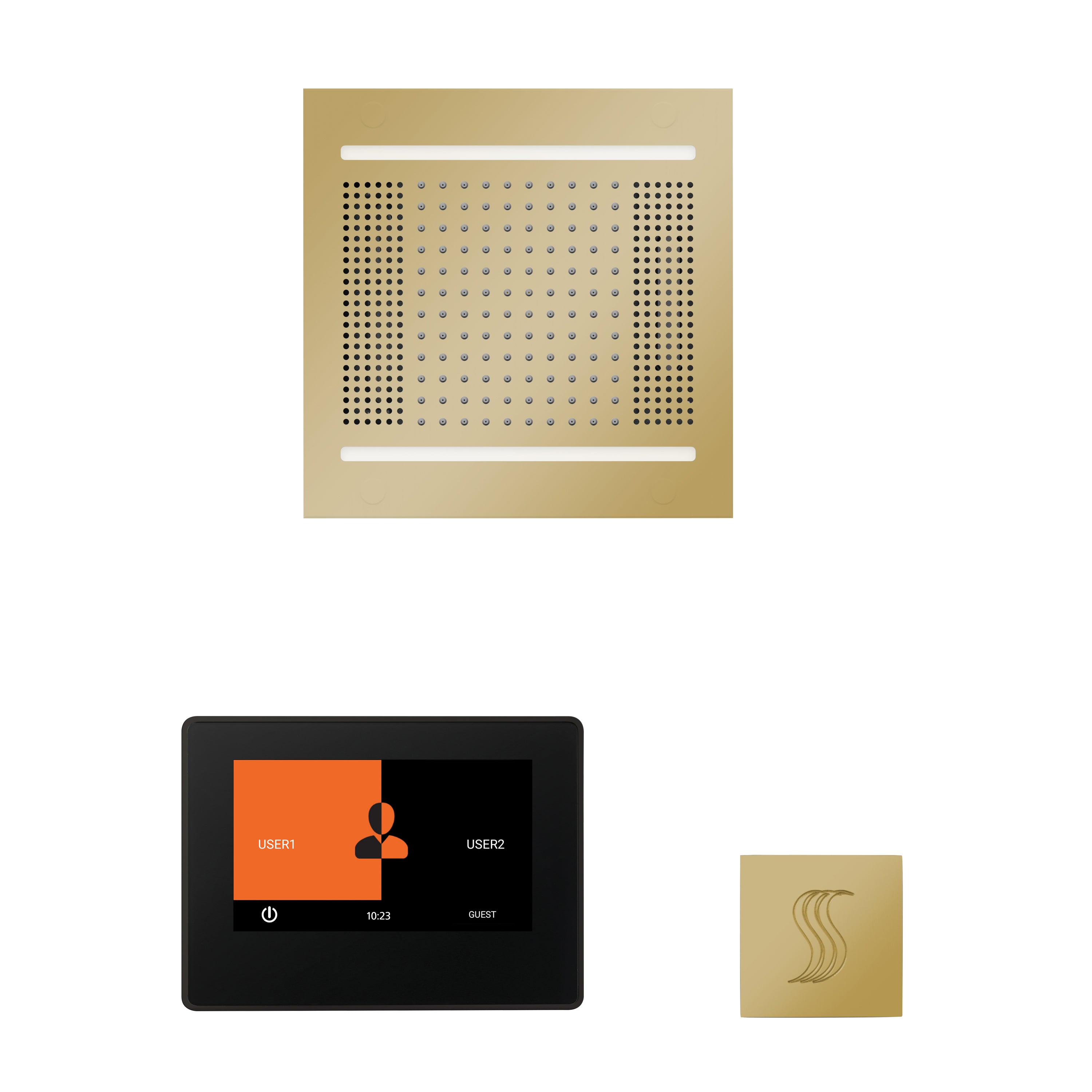 Thermasol The wellness Hydrovive14 Steam Package with 7" ThermaTouch Square