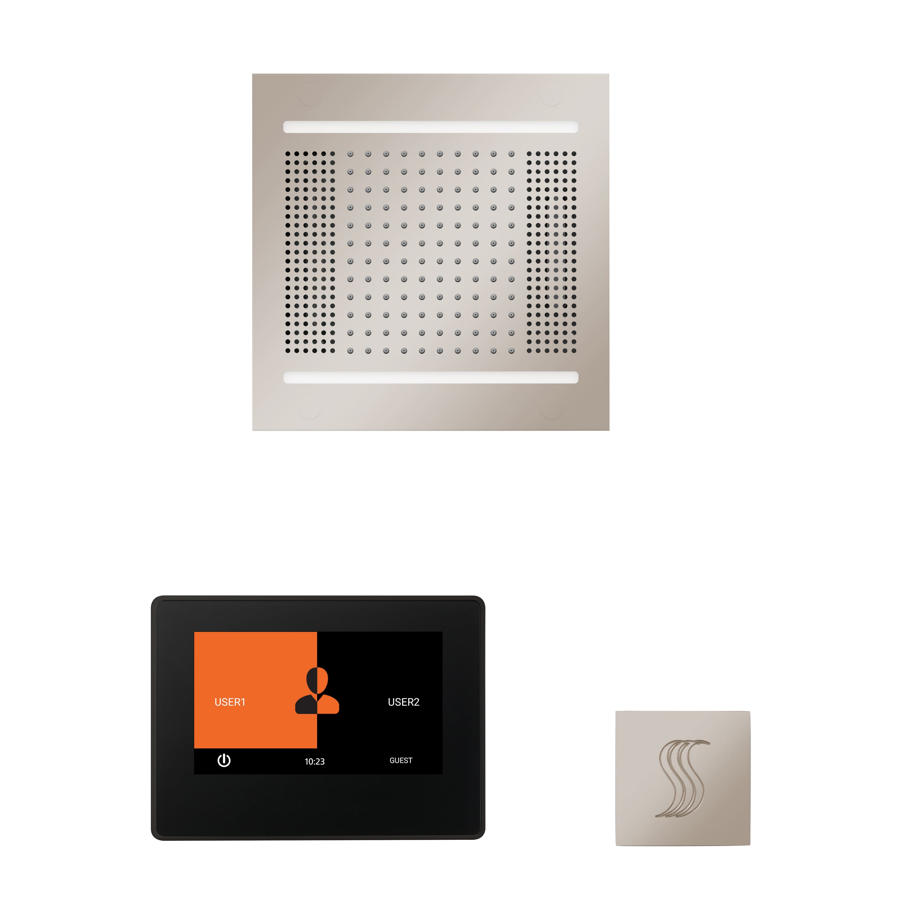 Thermasol The wellness Hydrovive14 Steam Package with 7" ThermaTouch Square