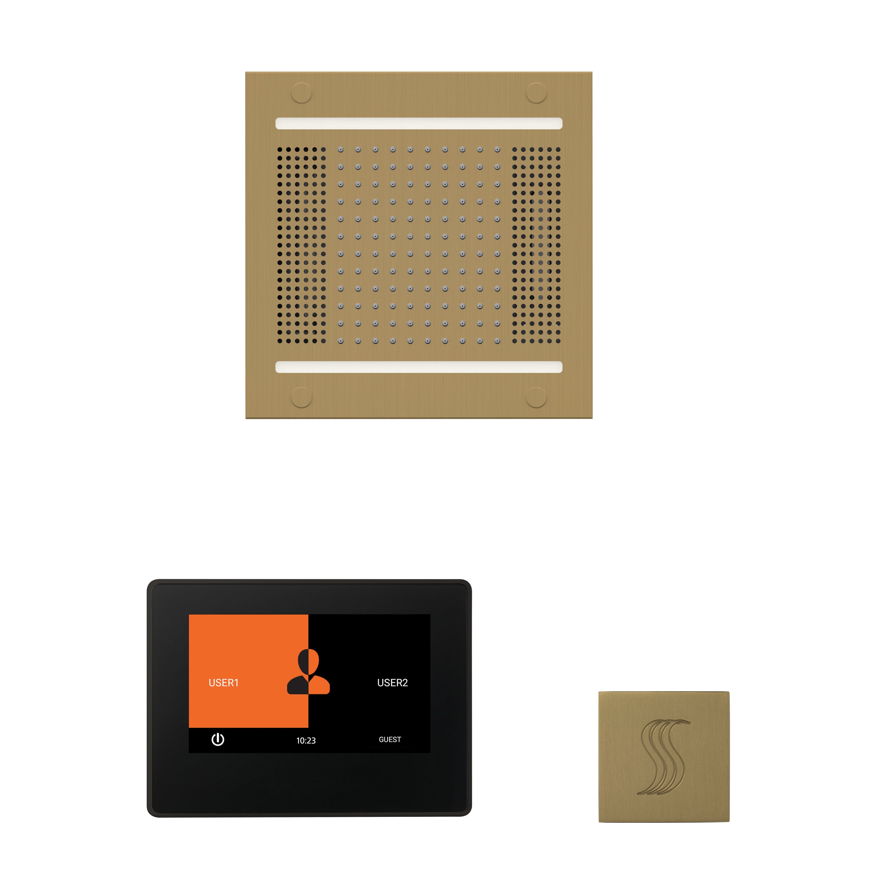 Thermasol The wellness Hydrovive14 Steam Package with 7" ThermaTouch Square