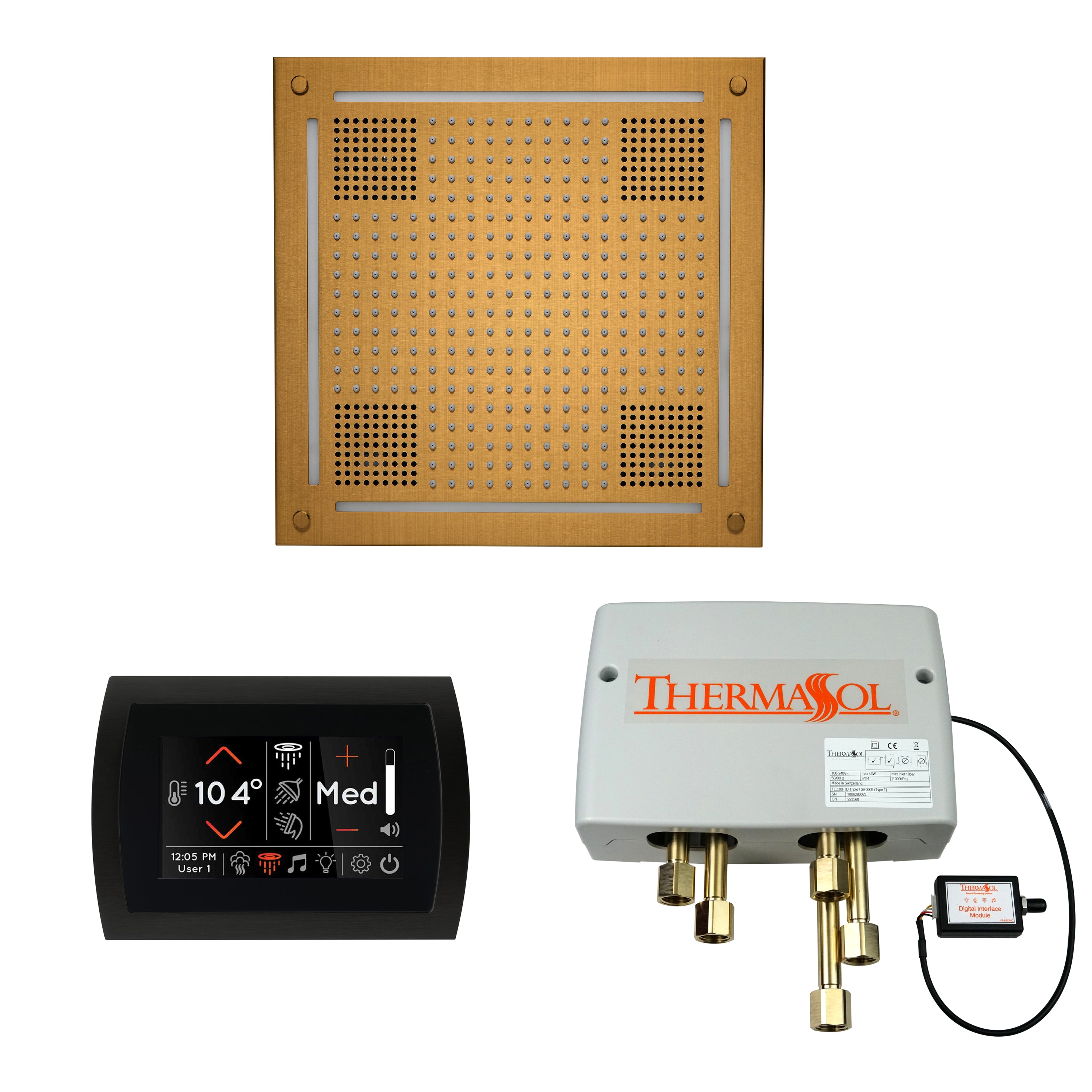 Thermasol The Wellness Hydrovive Shower Package with SignaTouch Round