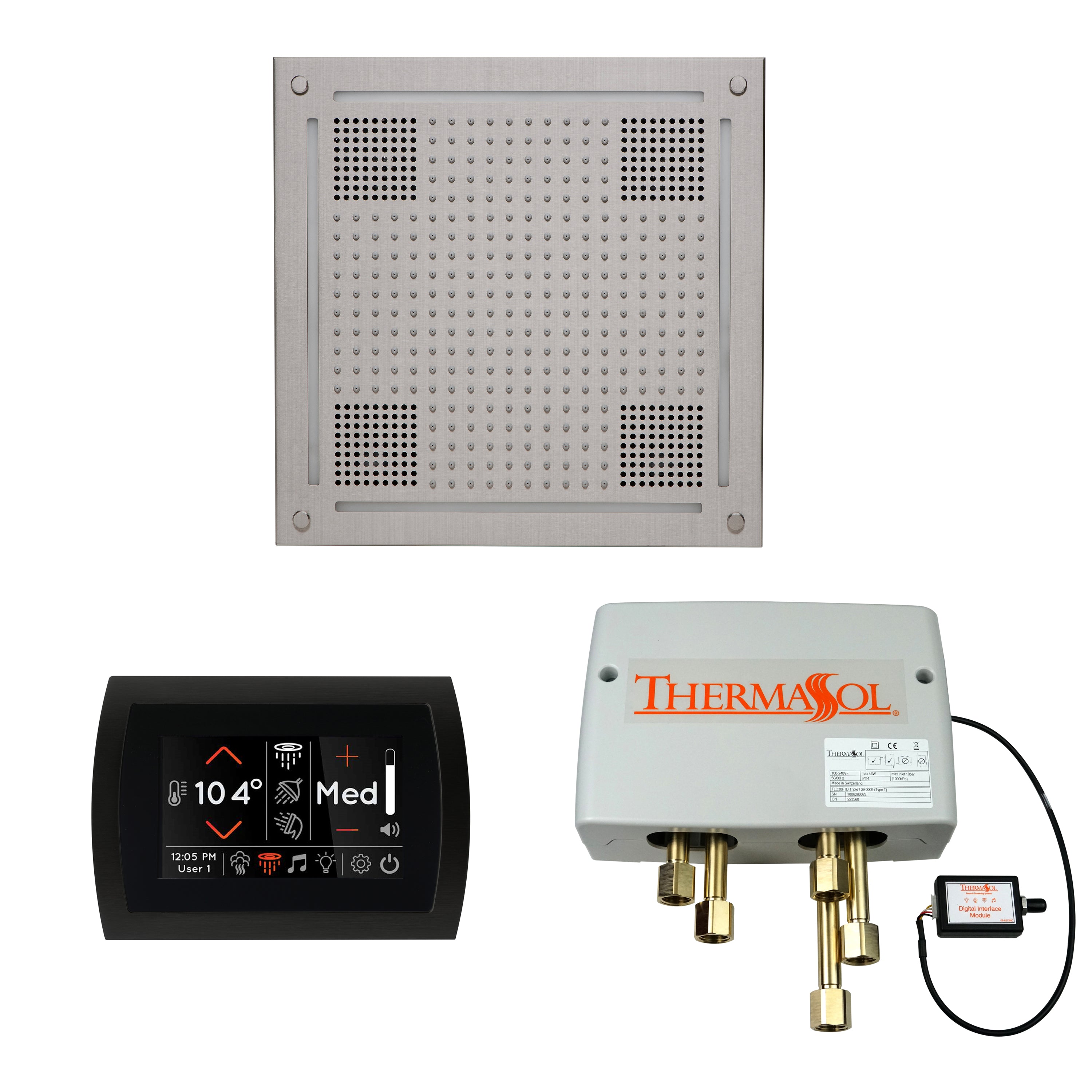 Thermasol The Wellness Hydrovive Shower Package with SignaTouch Round