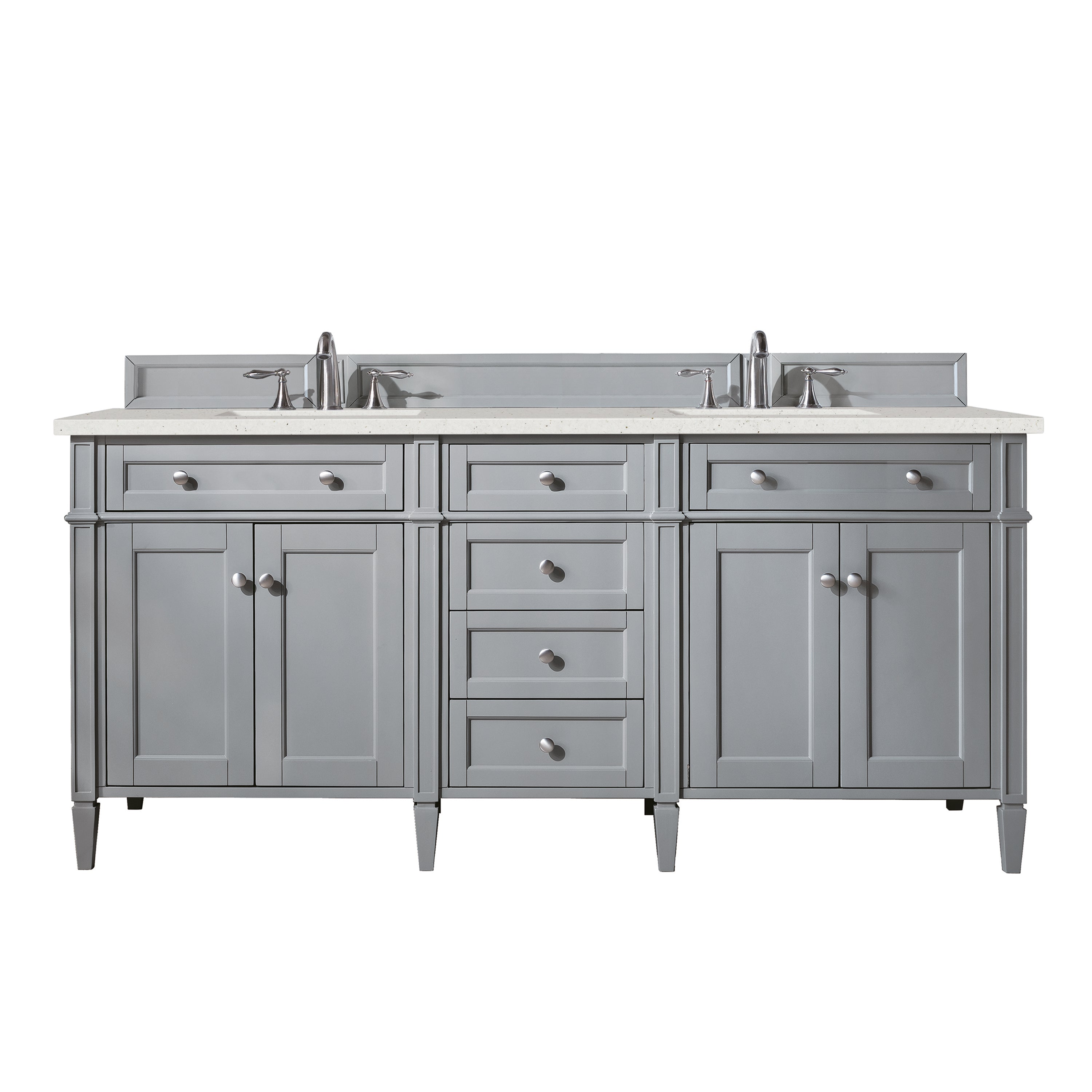James Martin Vanities Brittany 72" Double Vanity - Urban Gray