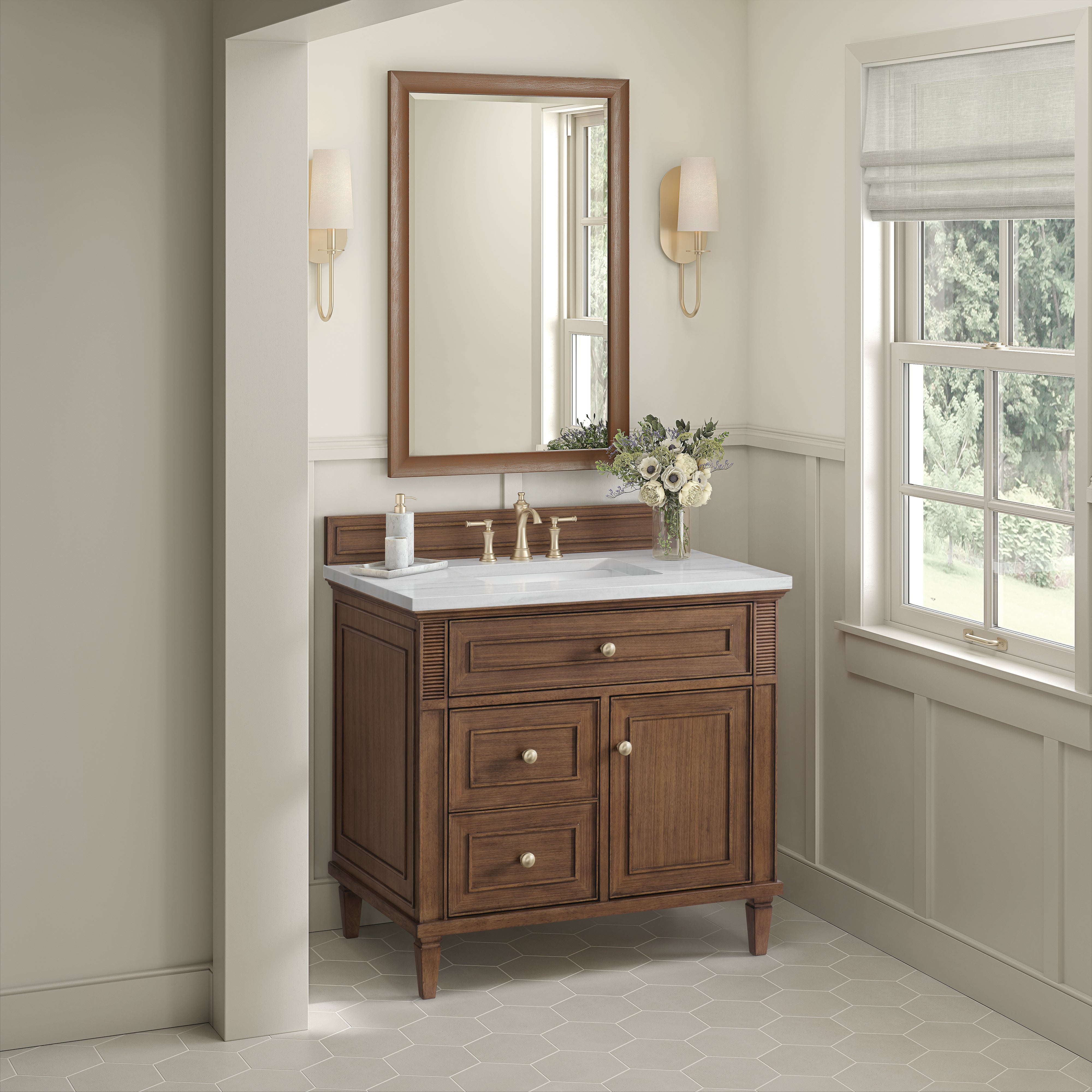 arctic fall solid surface top vanity