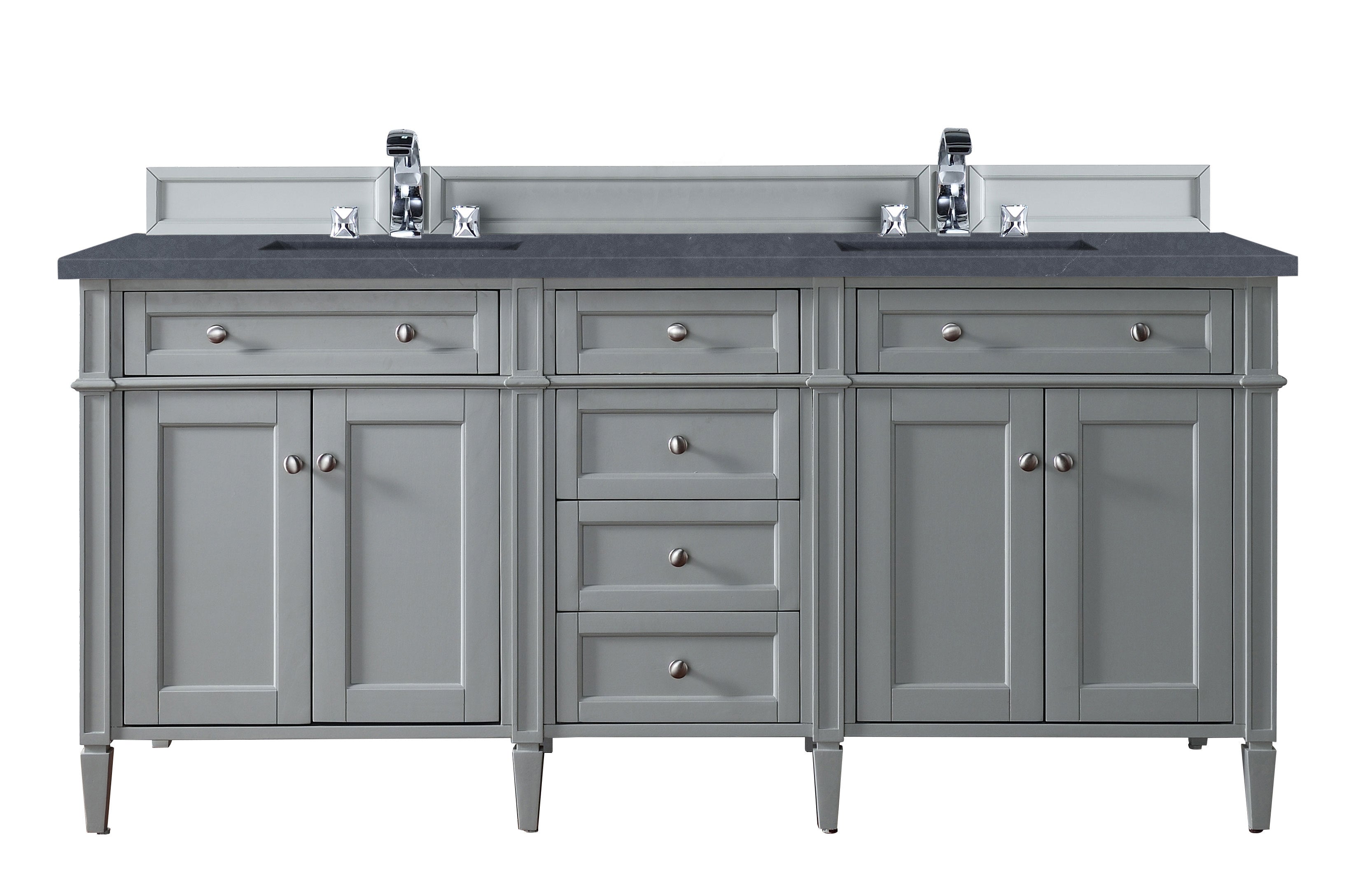 James Martin Vanities Brittany 72" Double Vanity - Urban Gray