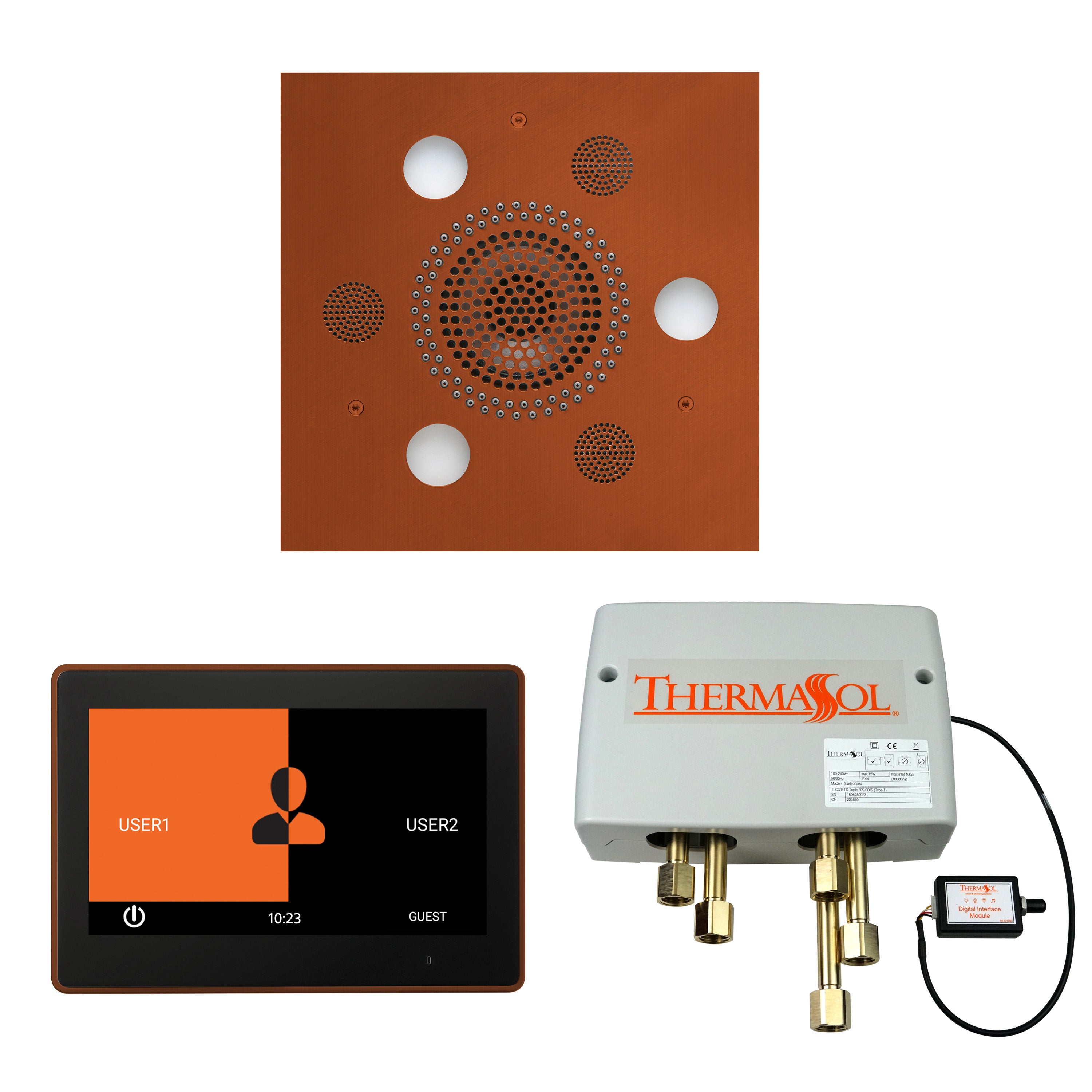 Thermasol The Wellness Shower Package with 10" ThermaTouch Square