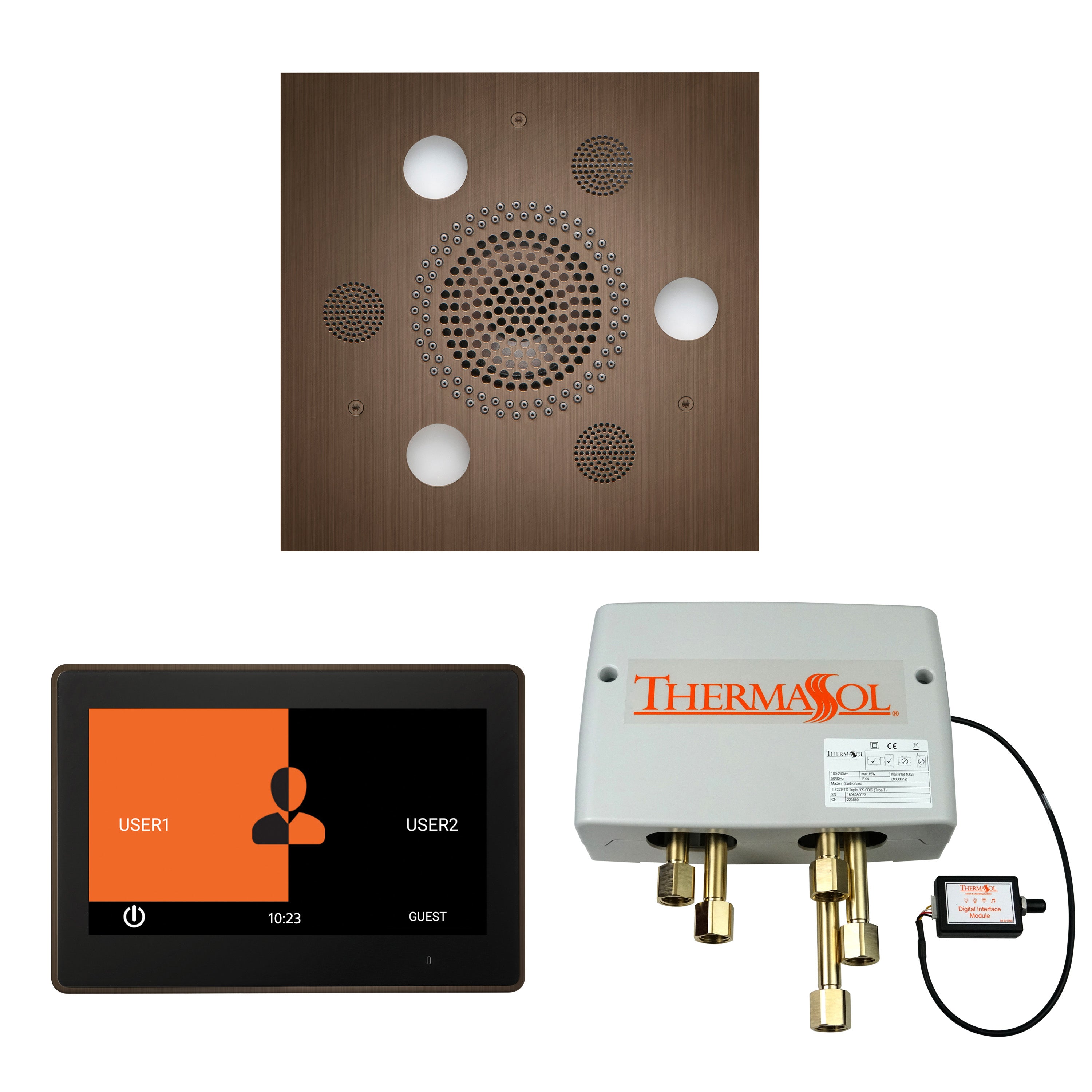 Thermasol The Wellness Shower Package with 10" ThermaTouch Square