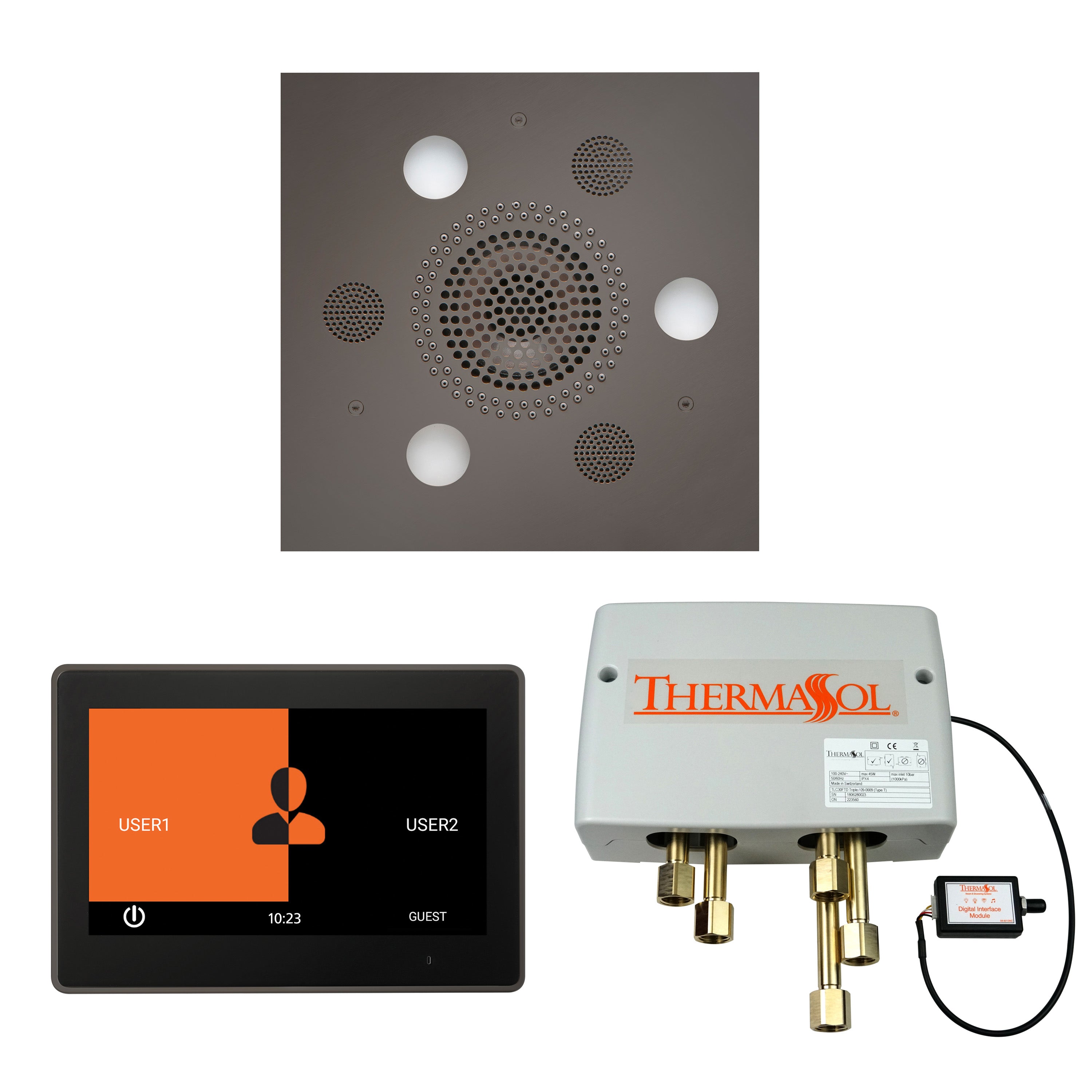 Thermasol The Wellness Shower Package with 10" ThermaTouch Square