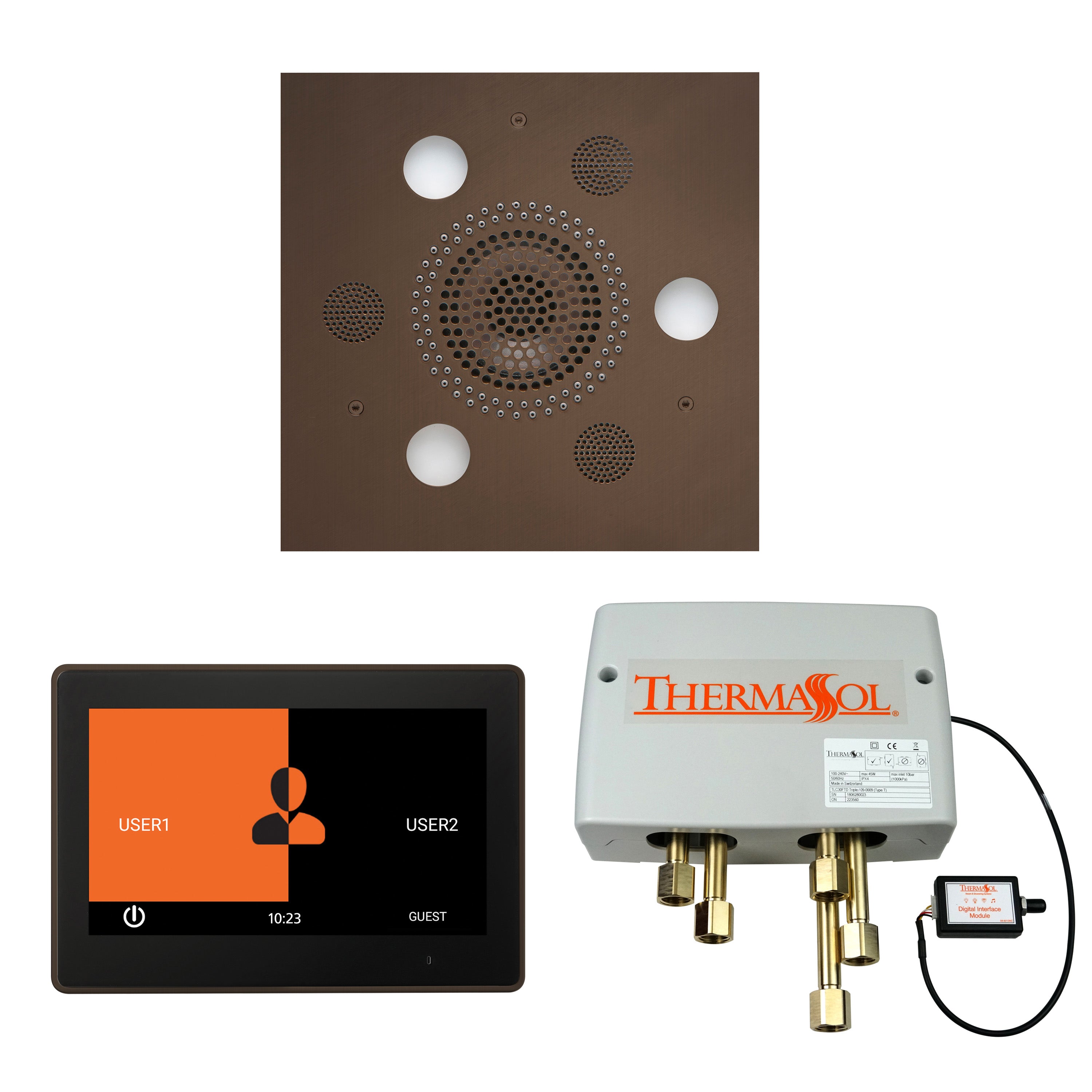Thermasol The Wellness Shower Package with 10" ThermaTouch Square