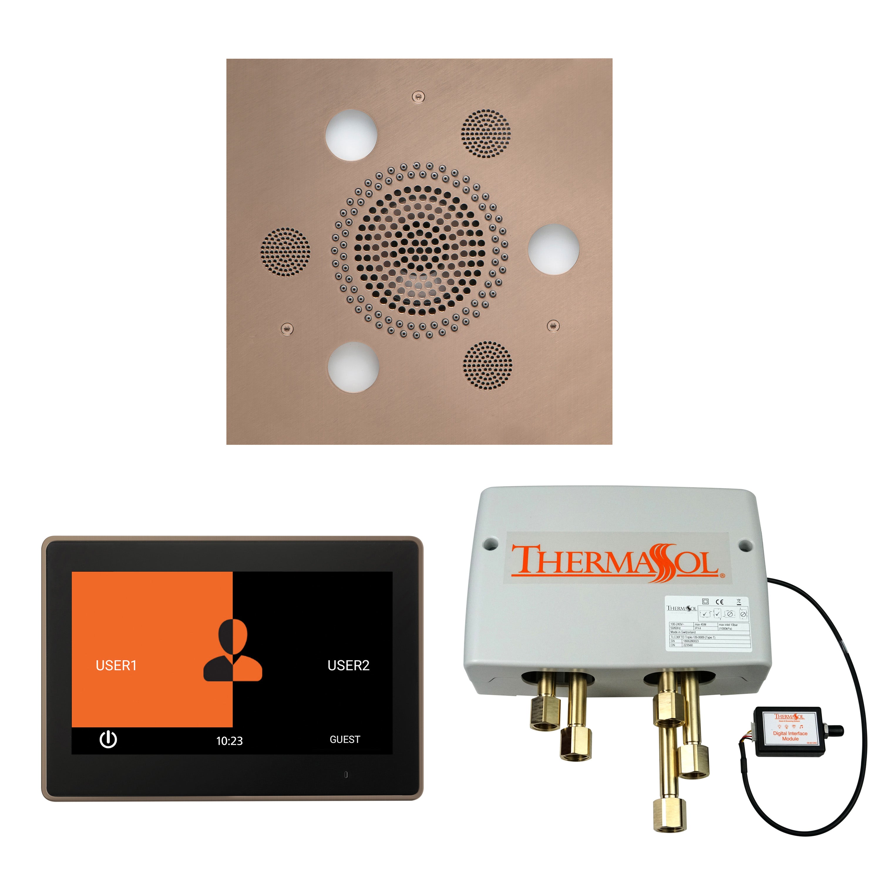 Thermasol The Wellness Shower Package with 10" ThermaTouch Square