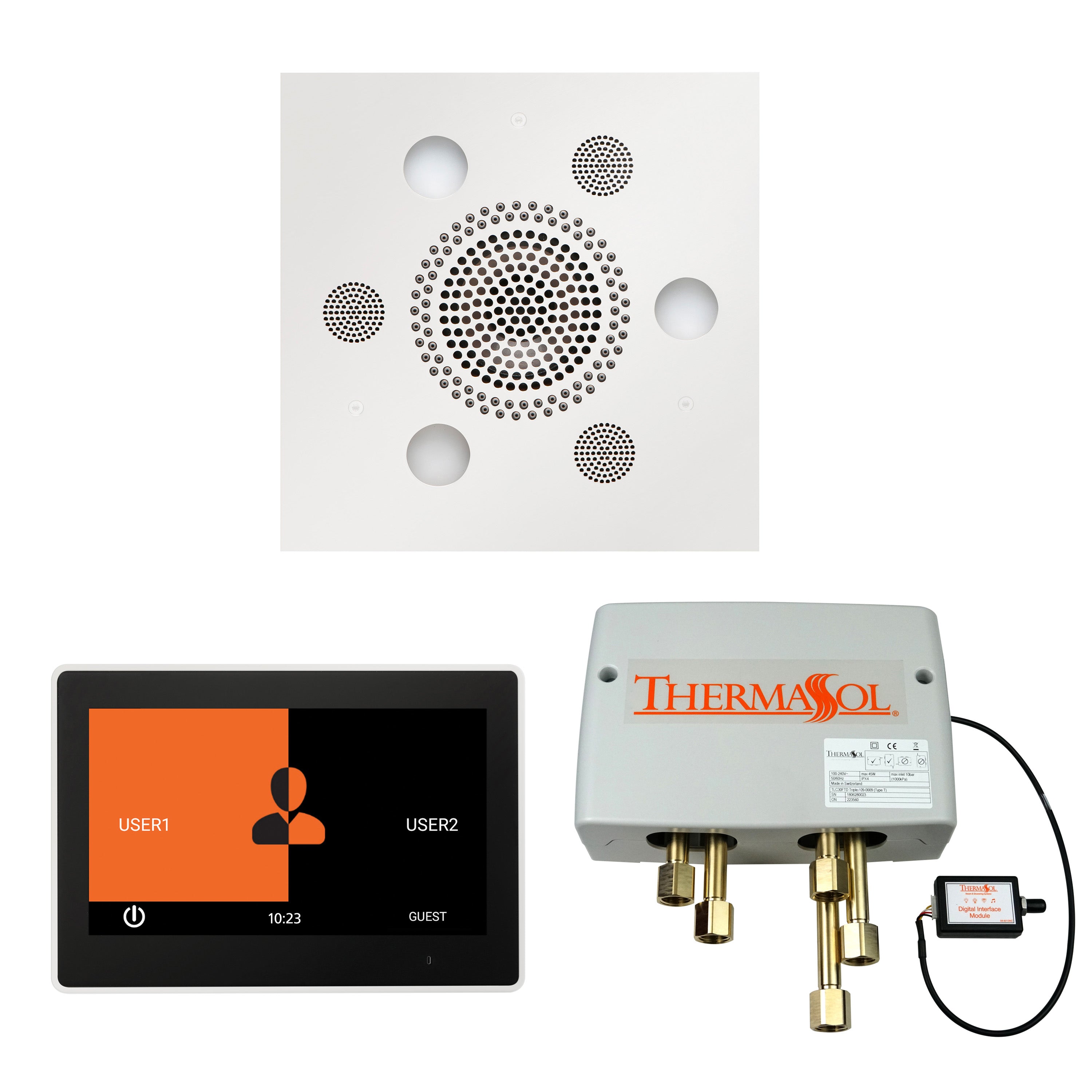 Thermasol The Wellness Shower Package with 10" ThermaTouch Square