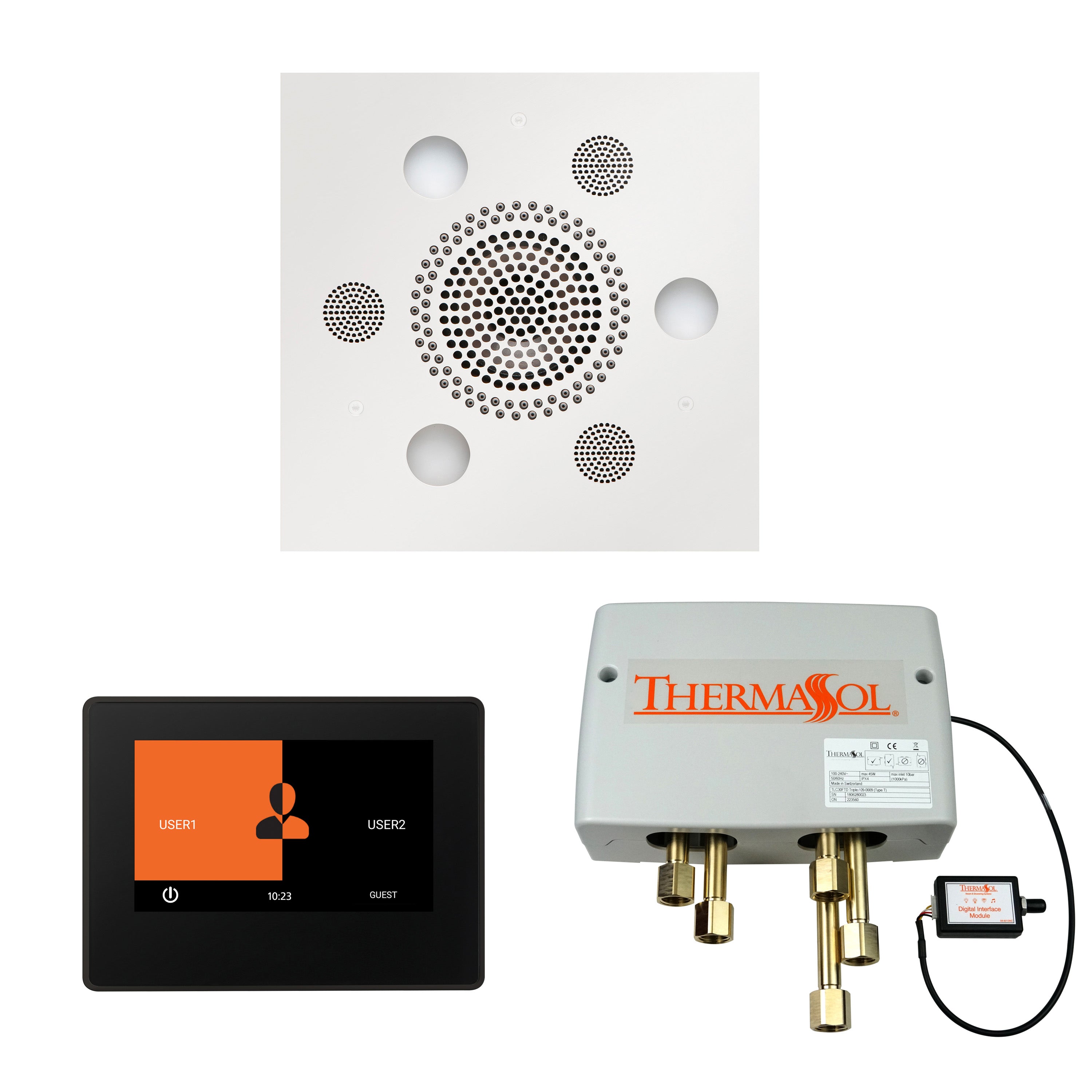 Thermasol The Wellness Shower Package with 7" ThermaTouch Square