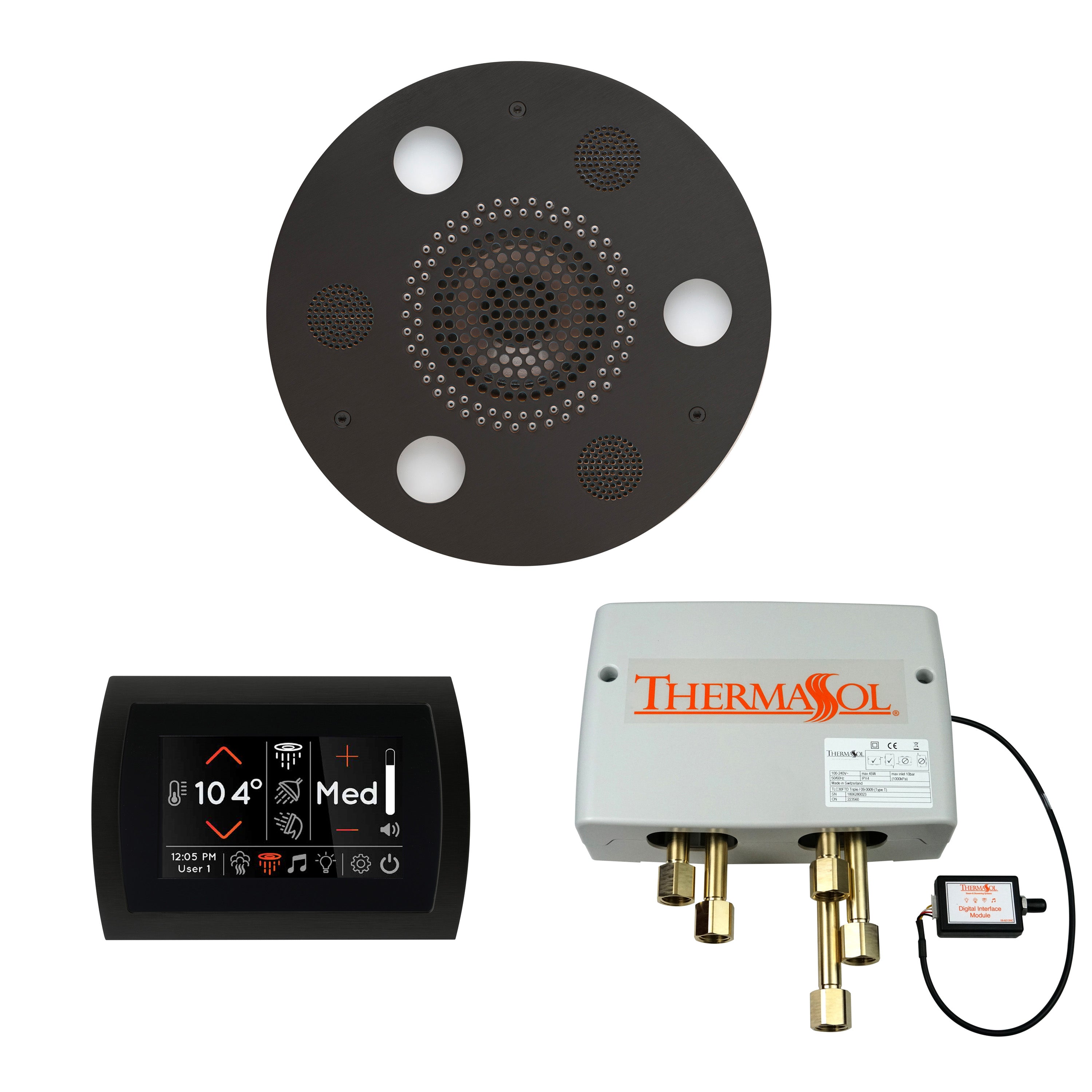 Thermasol The Wellness Shower Package with SignaTouch Round