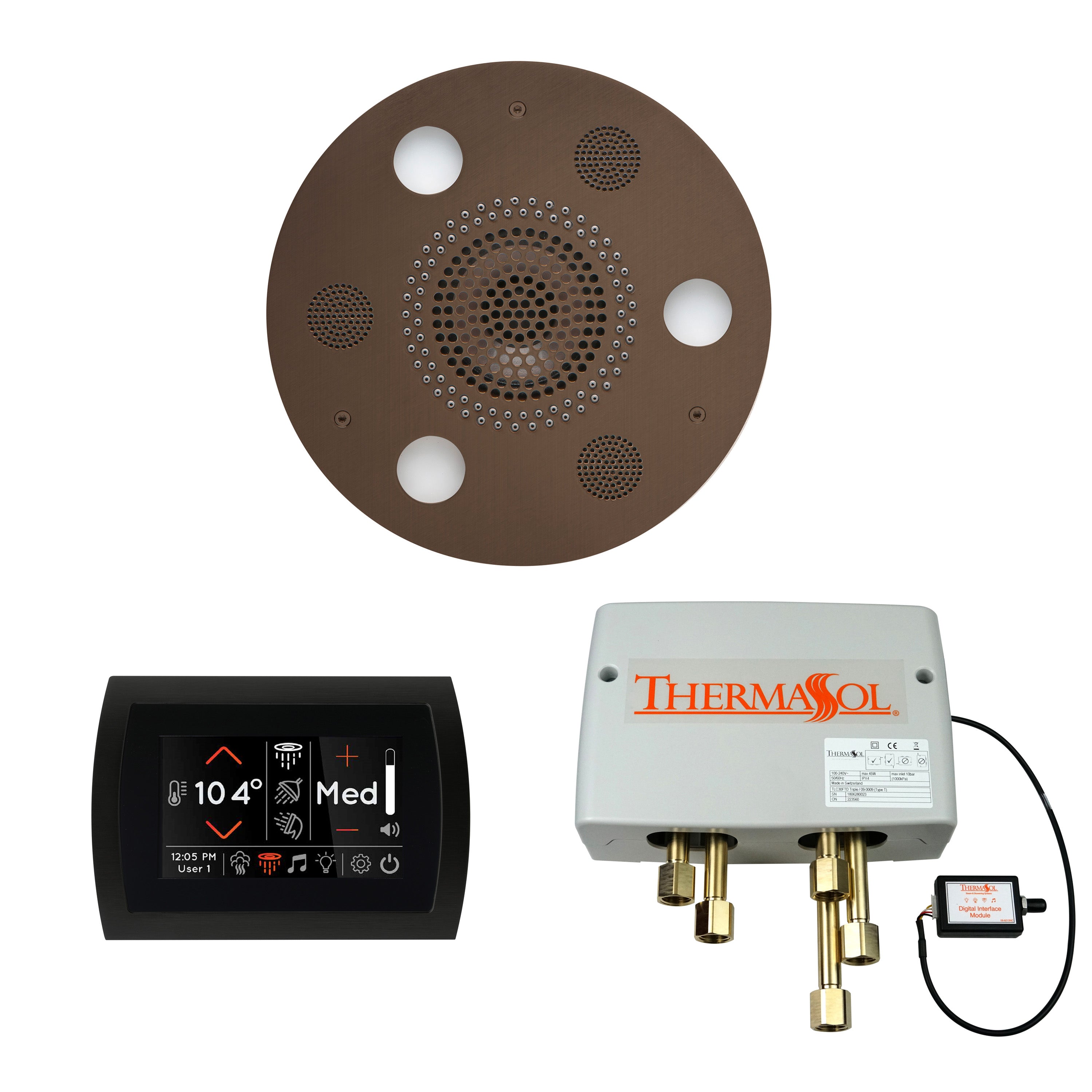 Thermasol The Wellness Shower Package with SignaTouch Round