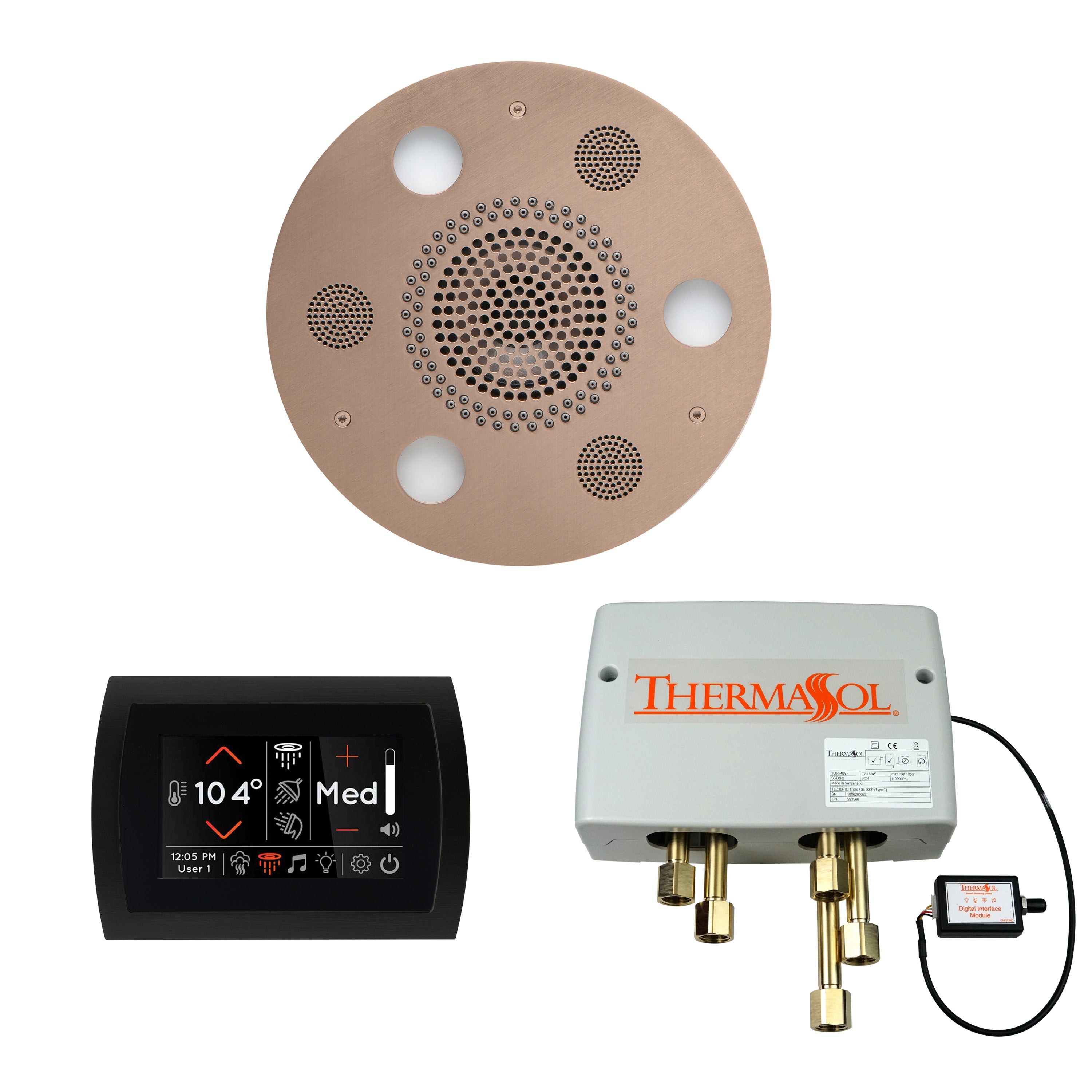 Thermasol The Wellness Shower Package with SignaTouch Round