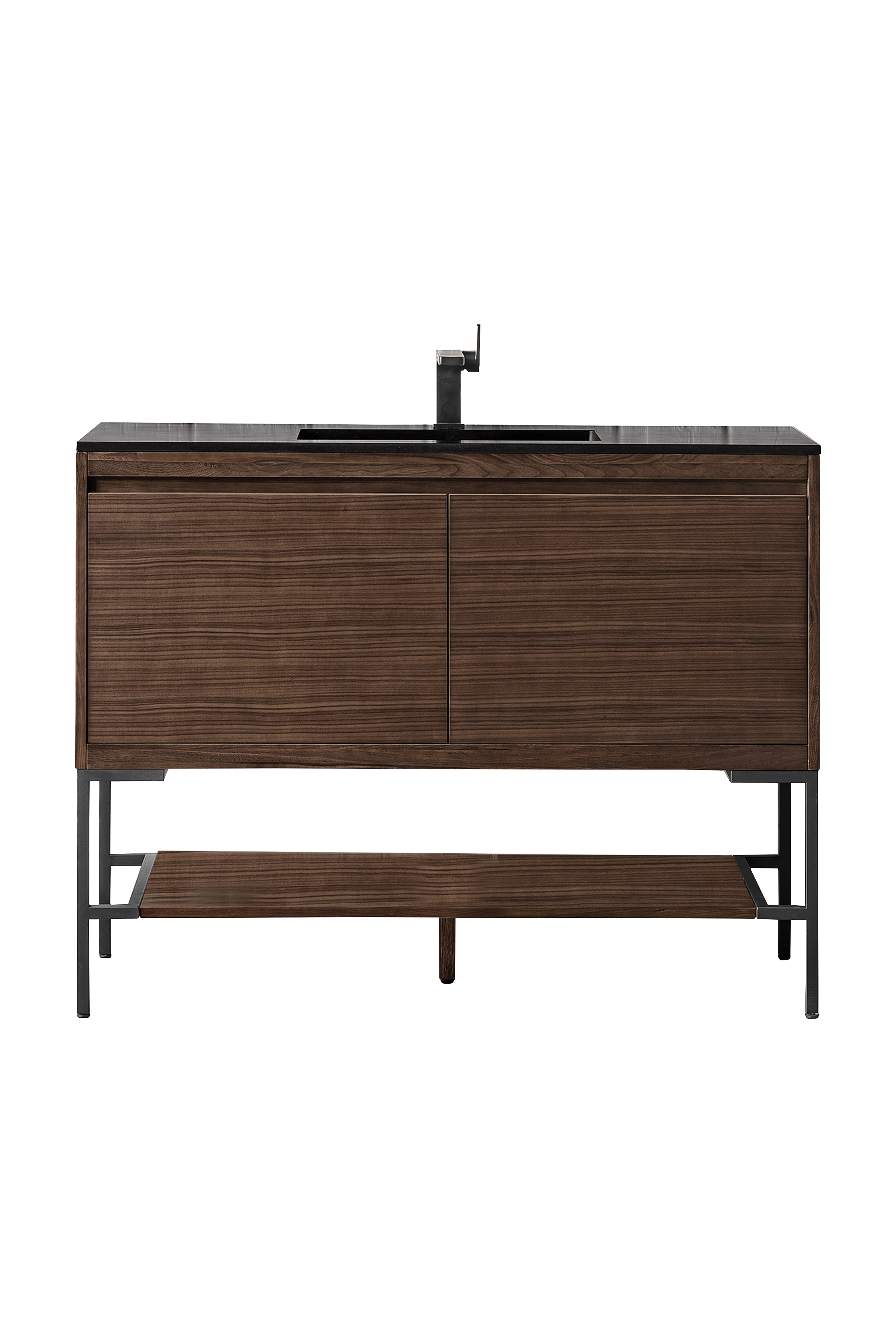 charcoal black composite stone top vanity