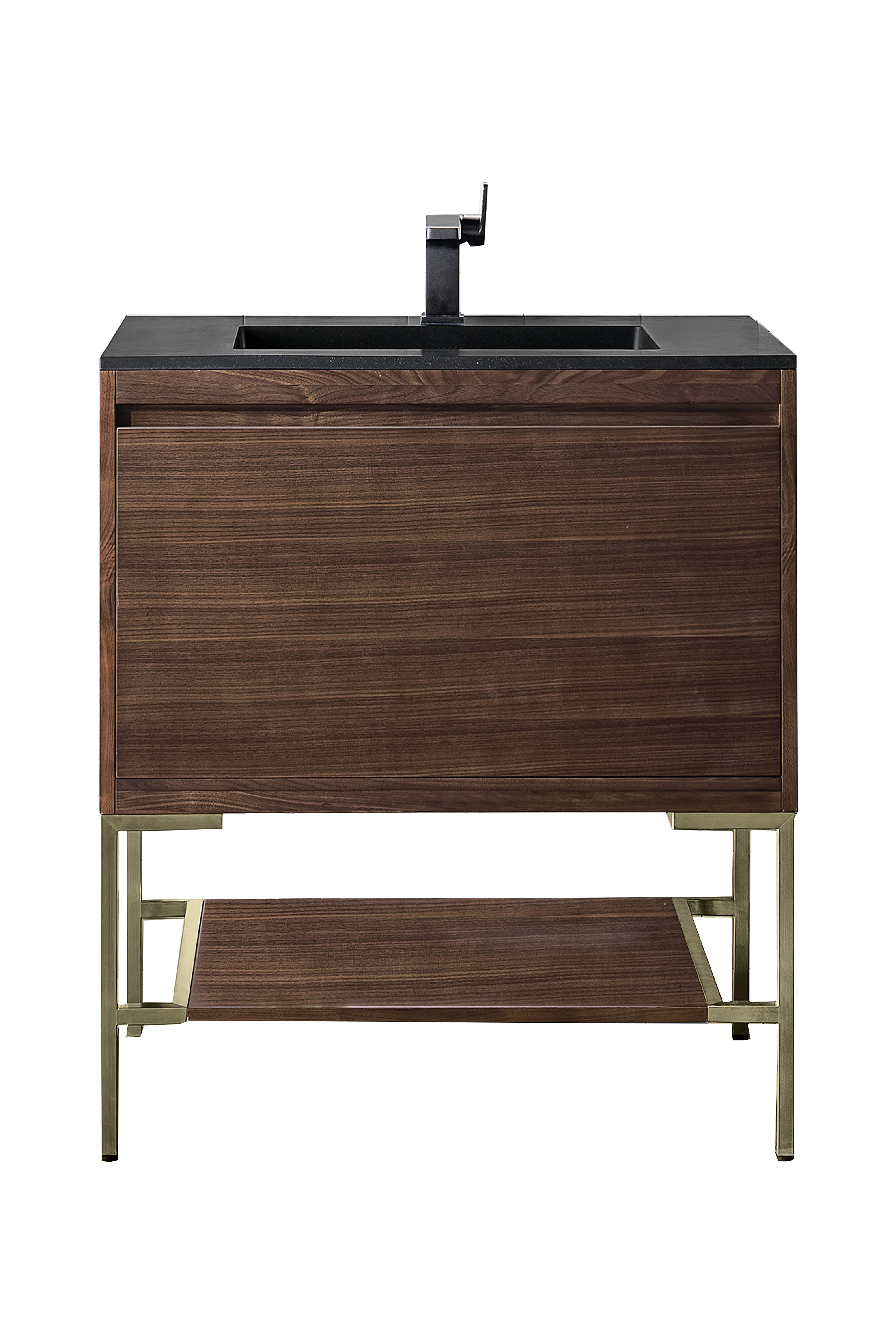 charcoal black composite stone top vanity