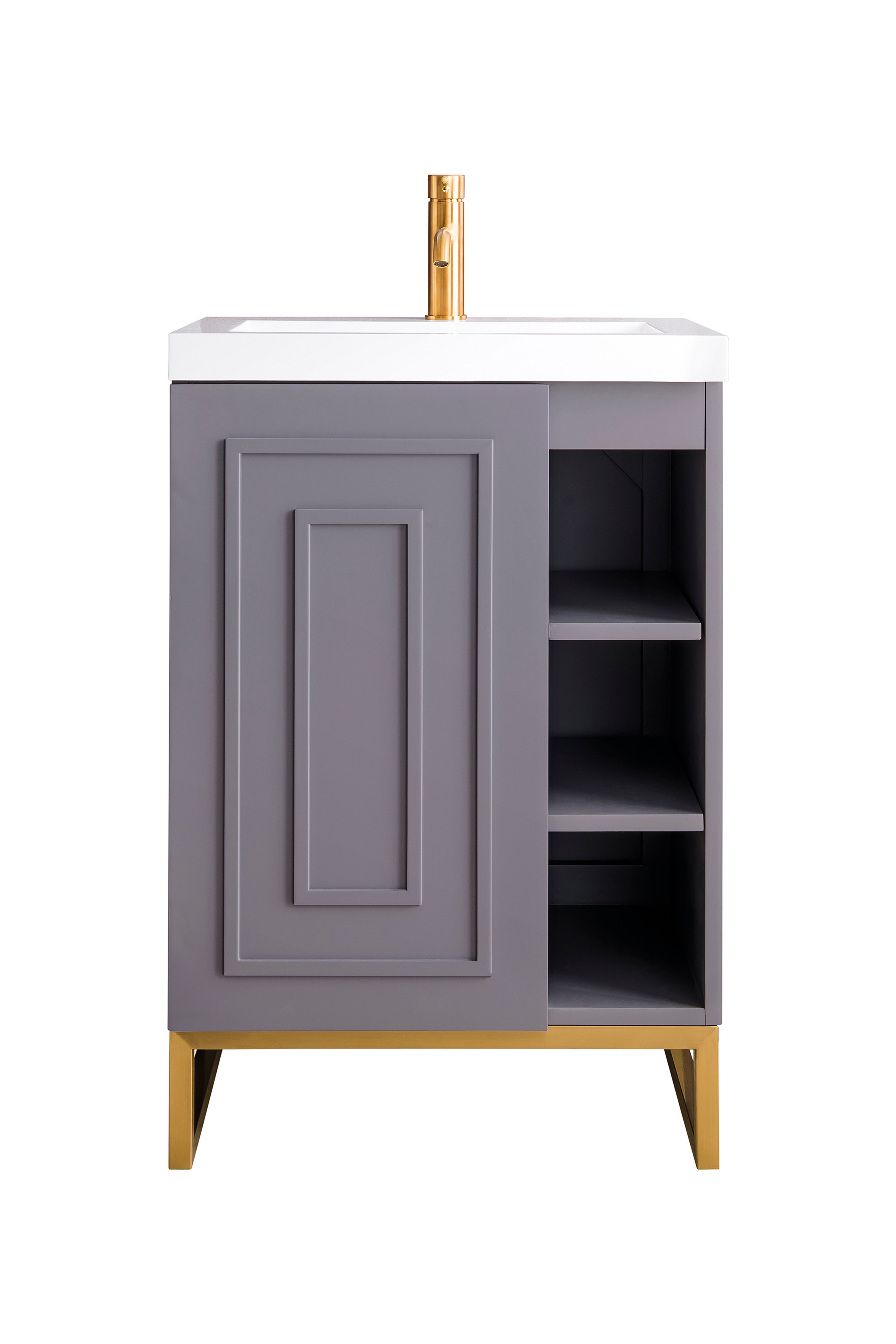gray smoke vanity