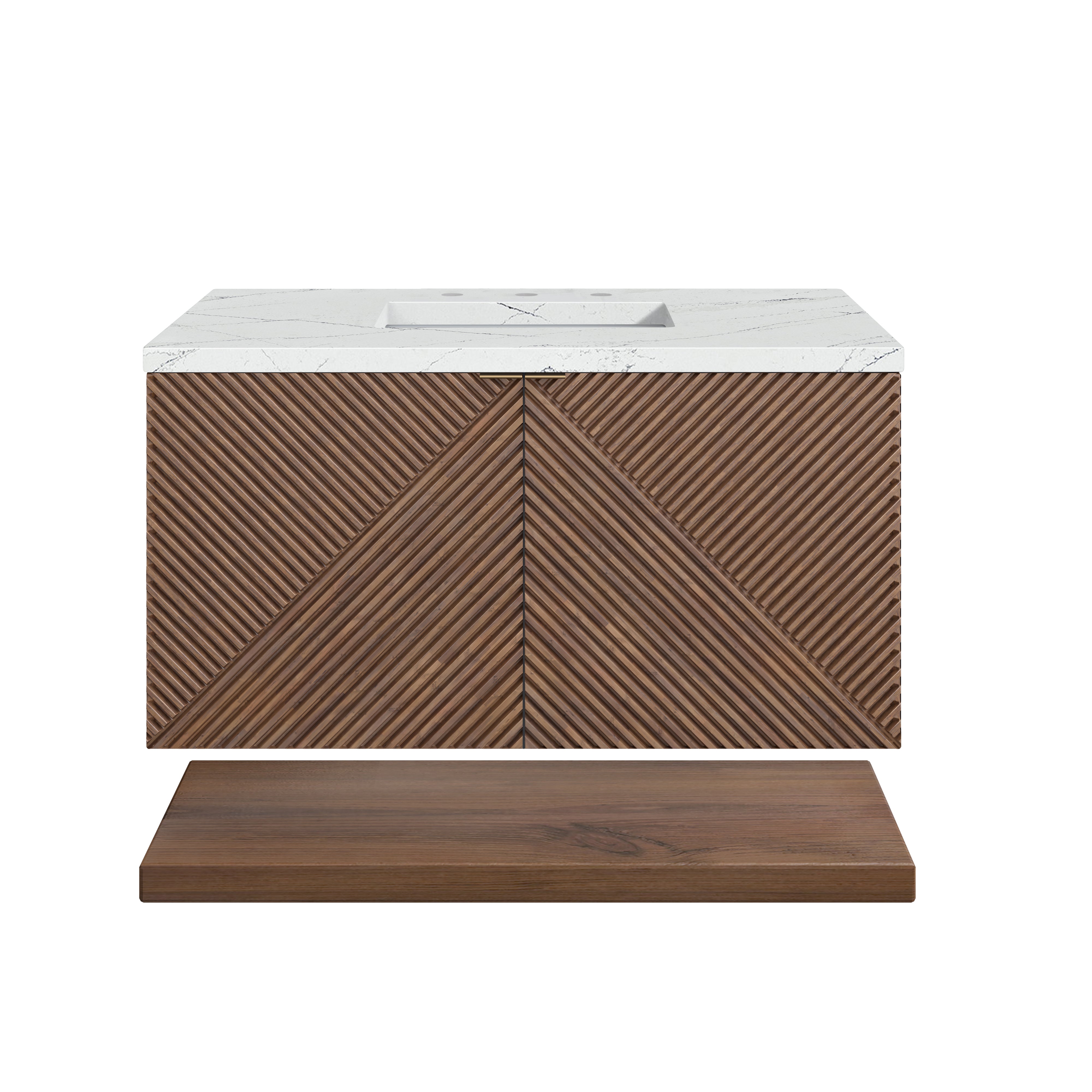 James Martin Vanities Marcello 36" Single Vanity - Chestnut