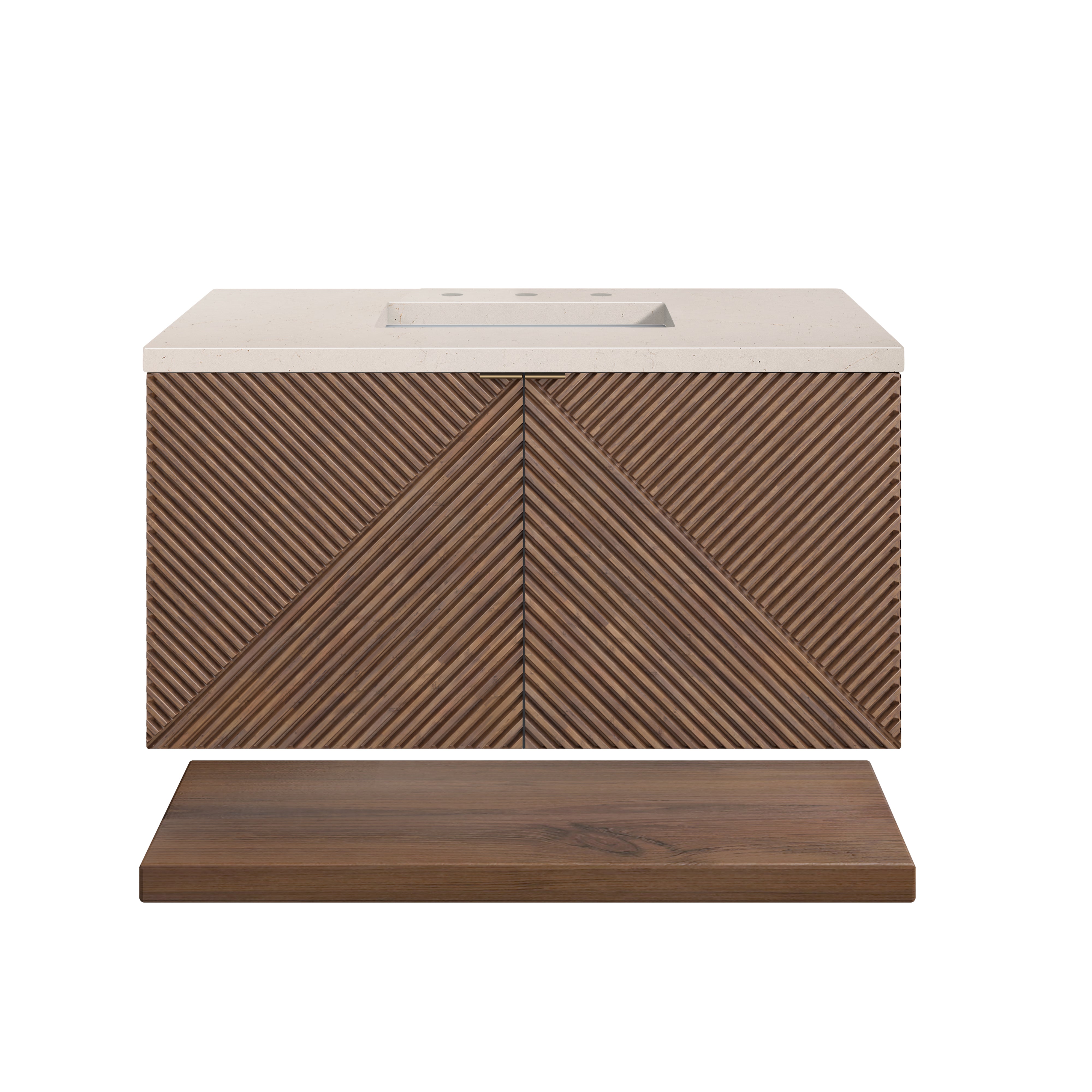 James Martin Vanities Marcello 36" Single Vanity - Chestnut