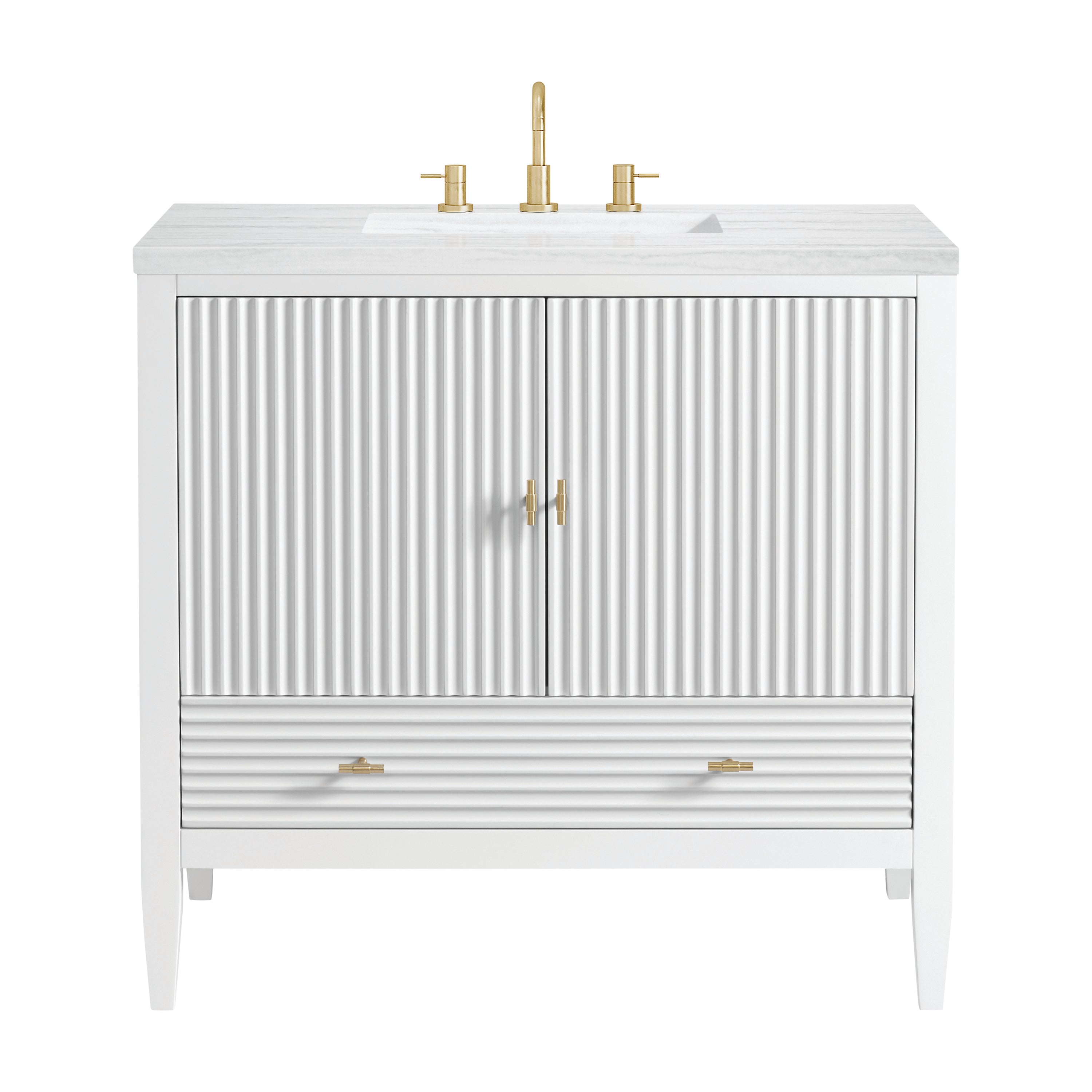 James Martin Vanities Myrrin 36" Vanity - Bright White