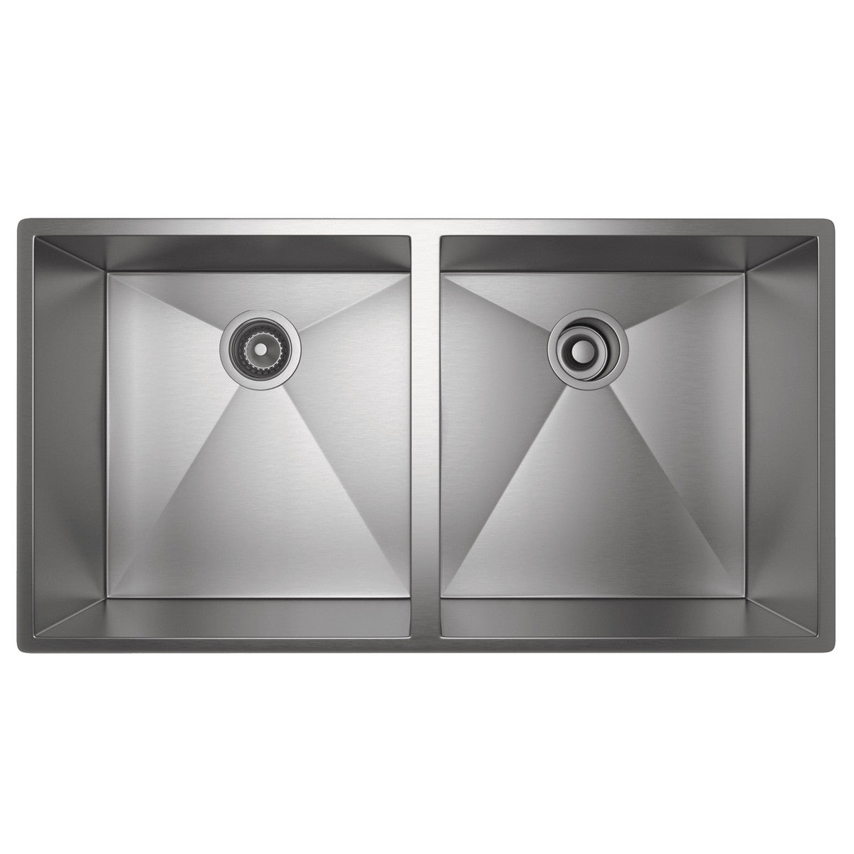 brushed stainless steel sink