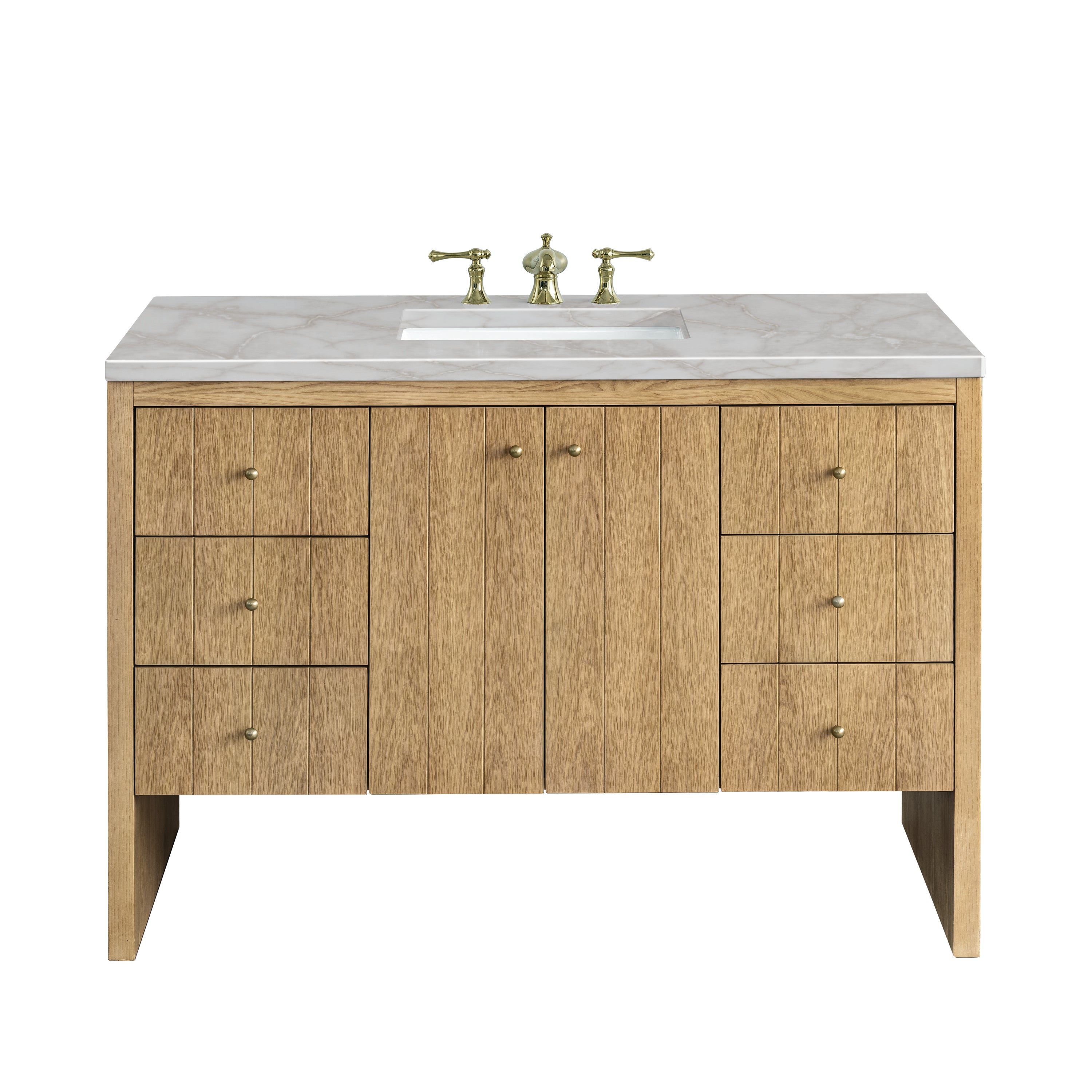 James Martin Vanities Hudson 48" Single Vanity - Light Natural Oak