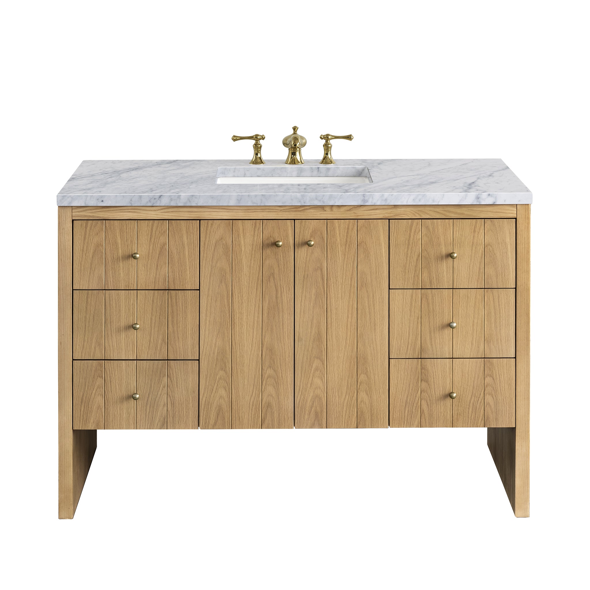 James Martin Vanities Hudson 48" Single Vanity - Light Natural Oak