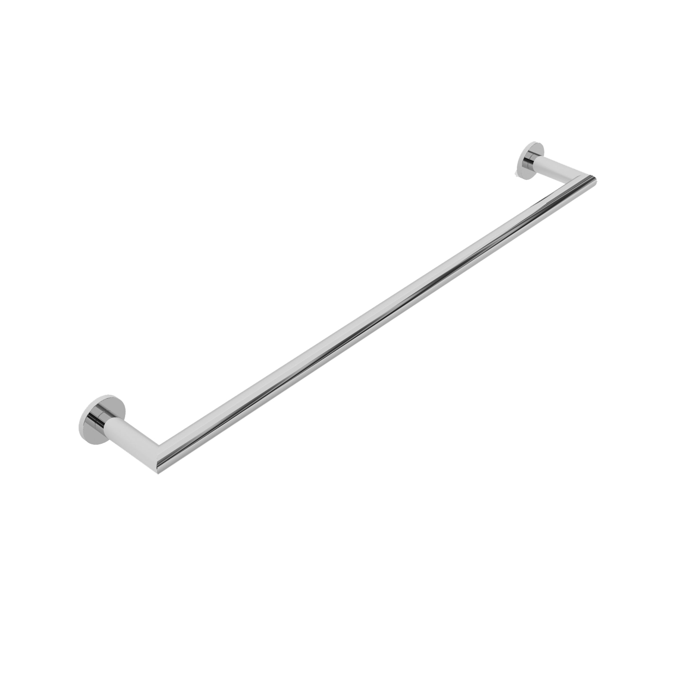 polished chrome towel bar