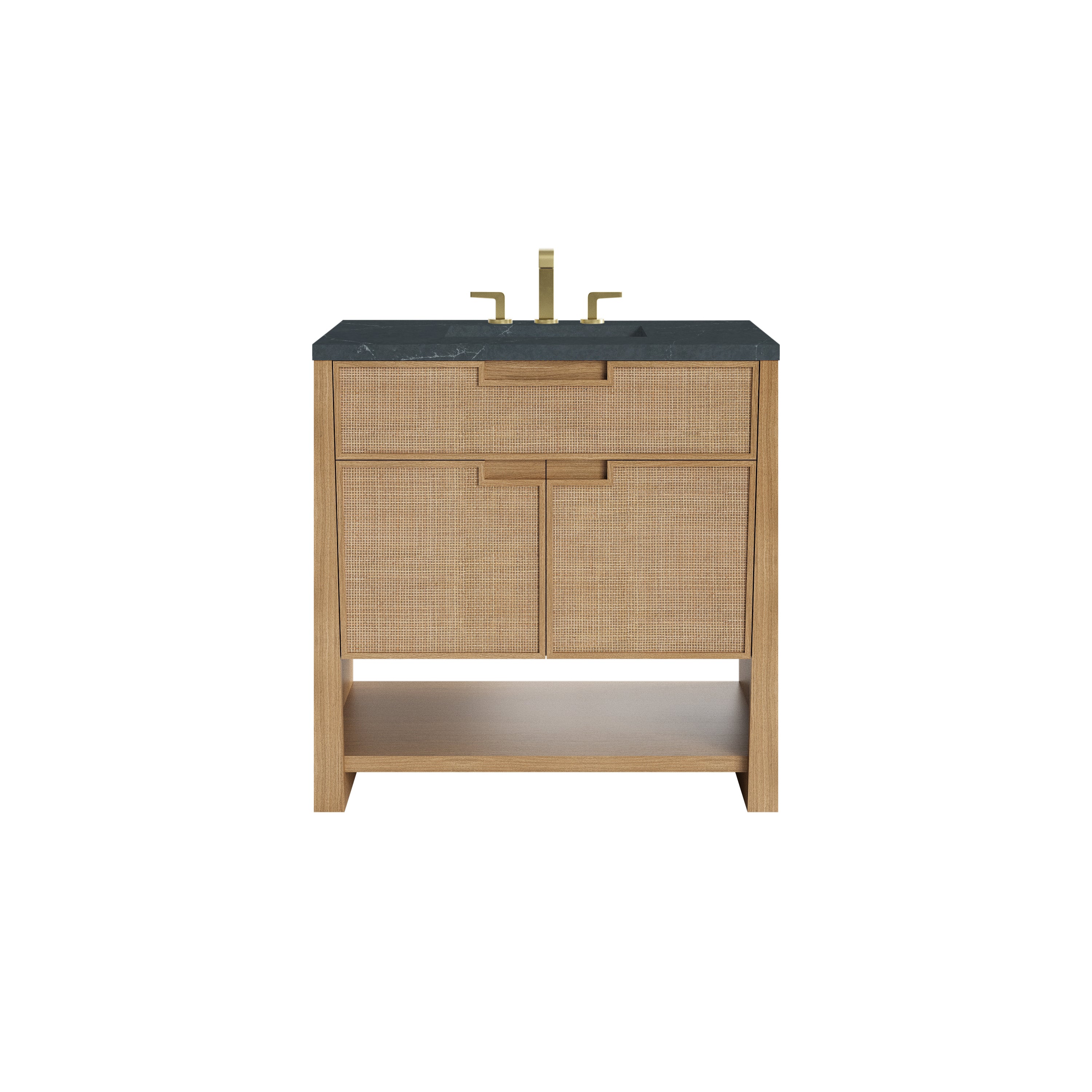 James Martin Vanities Solene 36" Single Vanity - Seaside Oak