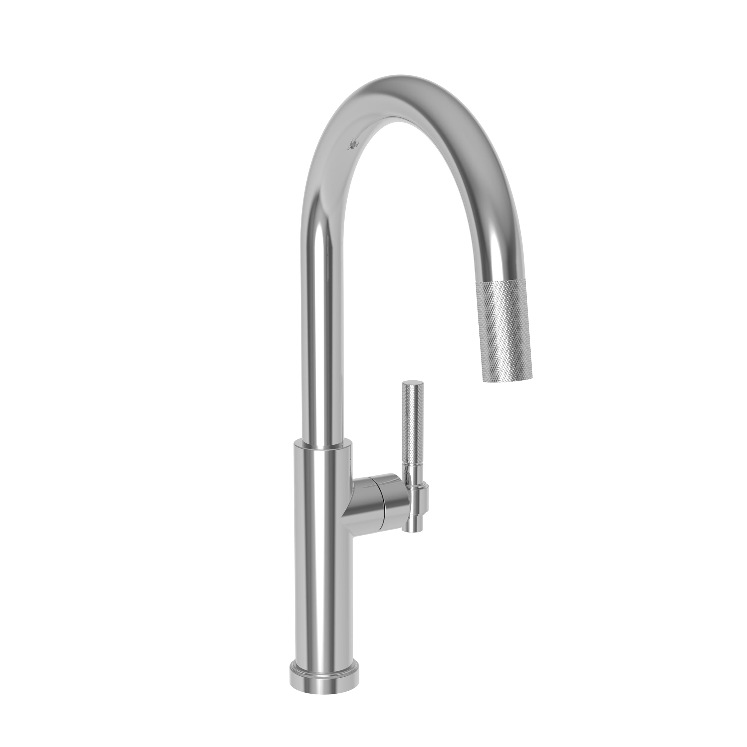 polished chrome kitchen faucet