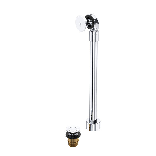 polished chrome bathtub drain