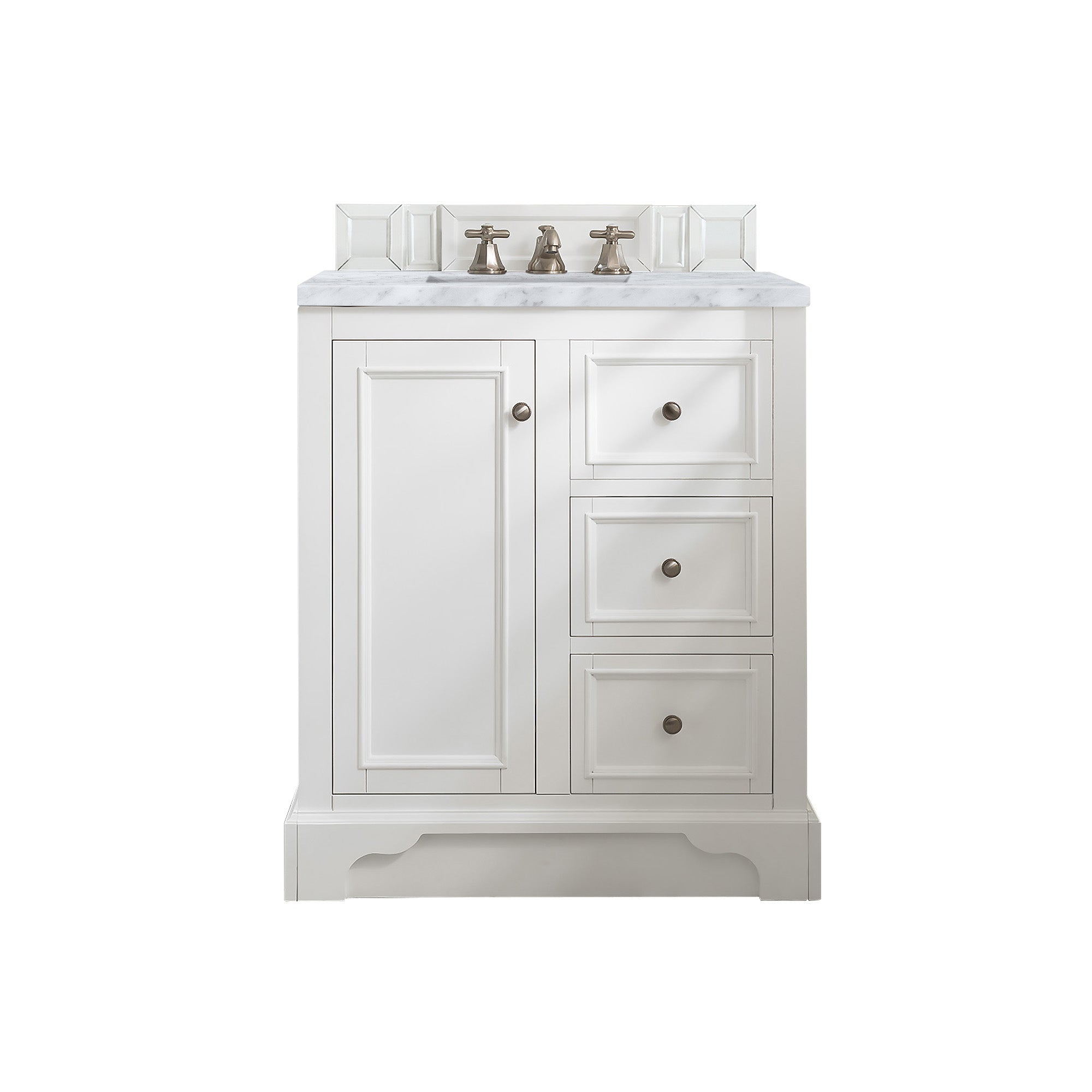 James Martin Vanities De Soto 30" Single Vanity - Bright White