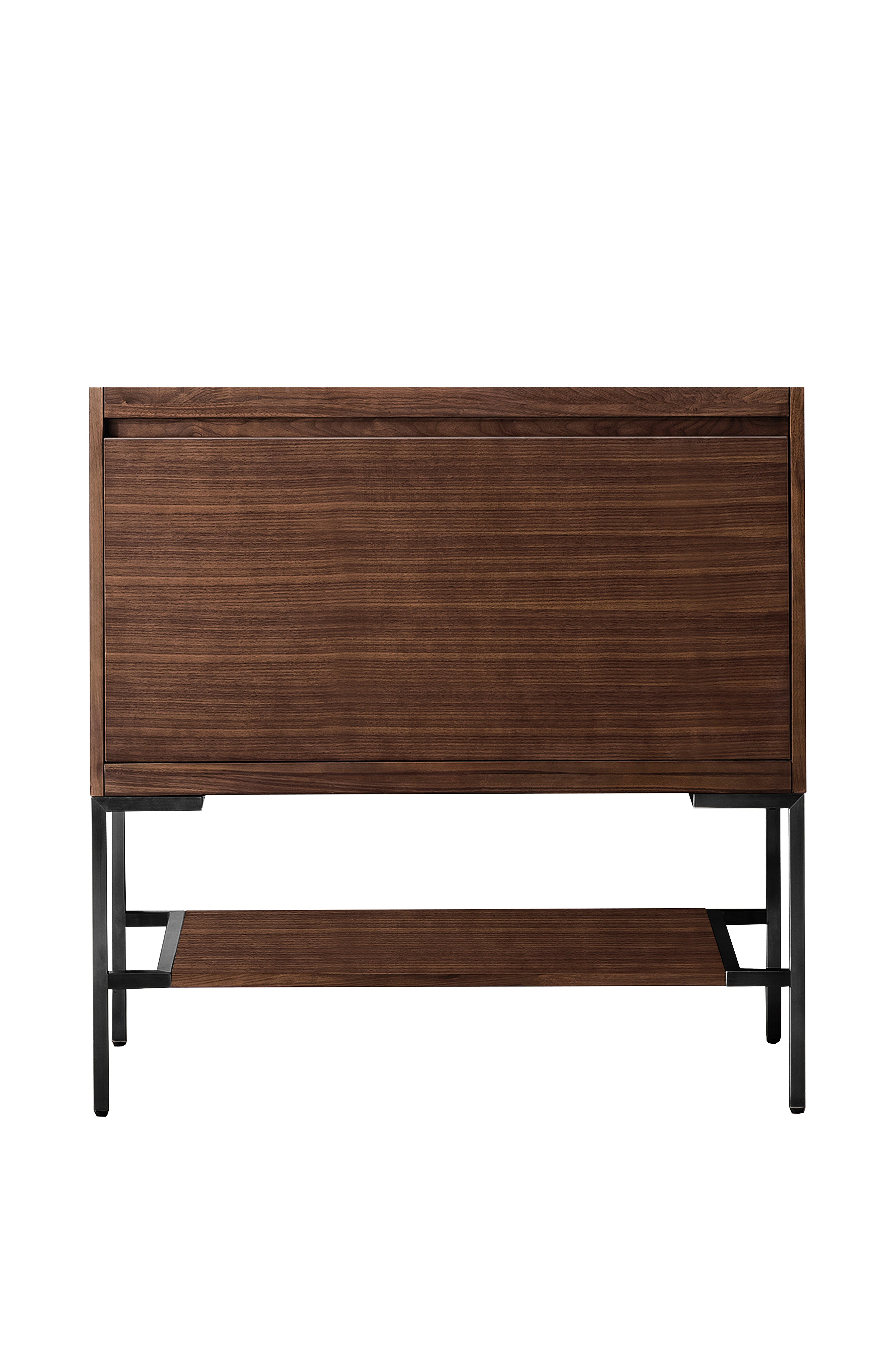 James Martin Vanities Mantova 35.4" Single Vanity Cabinet With Matte Black Base