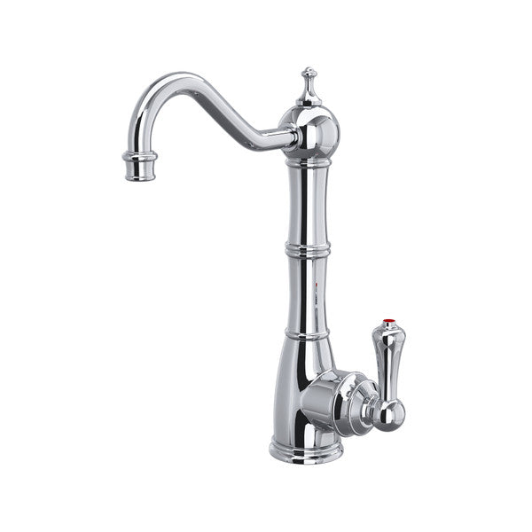 polished chrome kitchen faucet