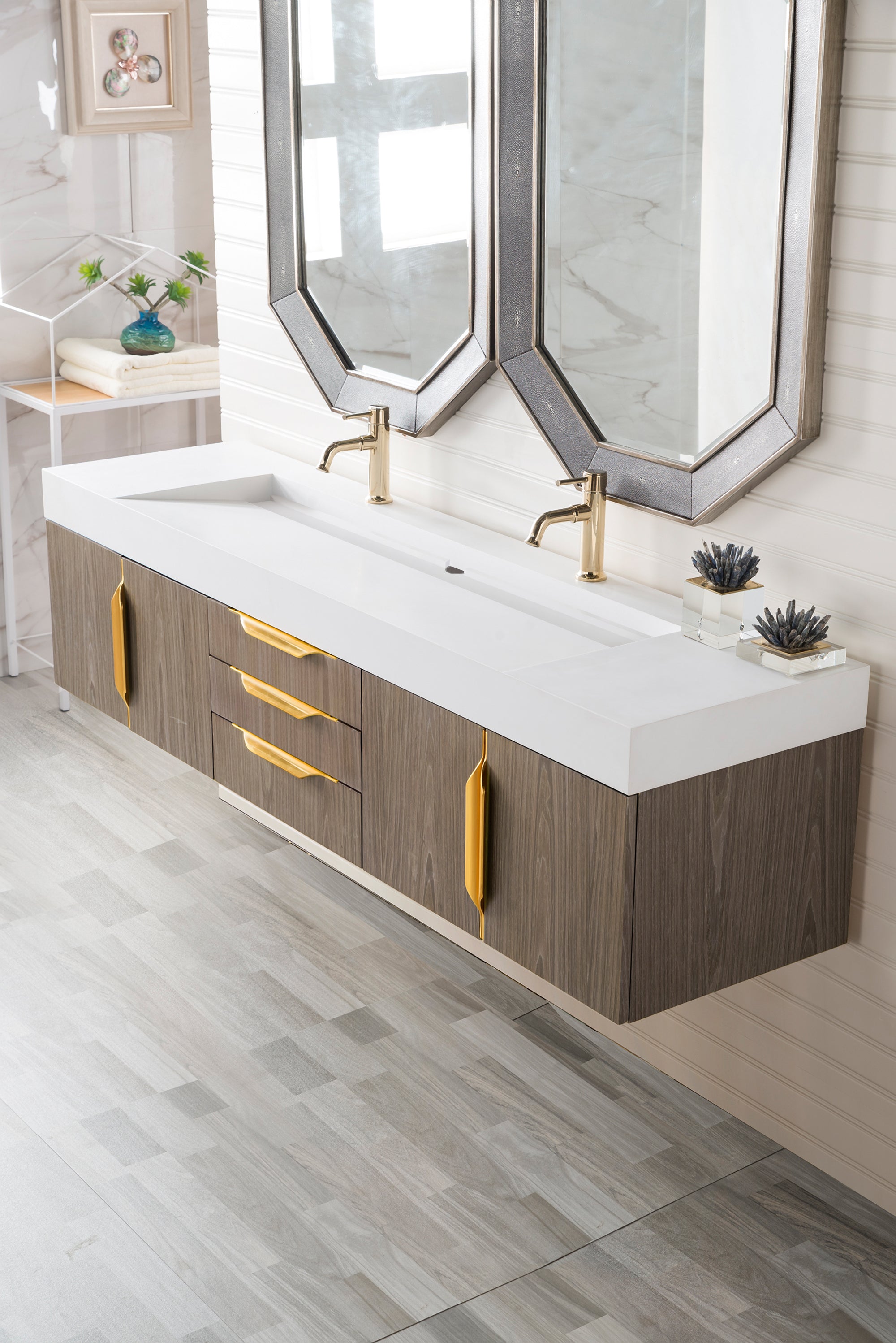 ash gray vanity