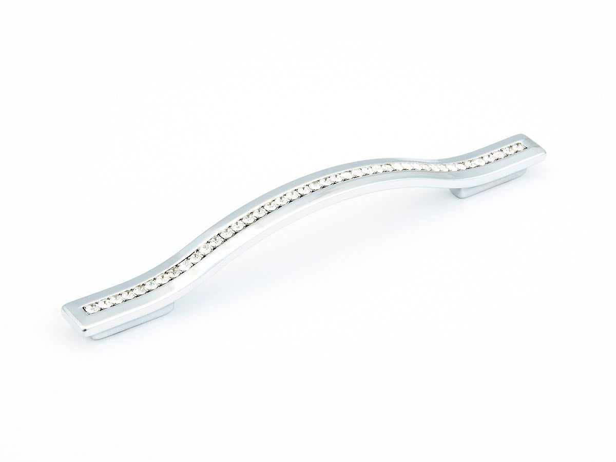 polished chrome cabinet pull