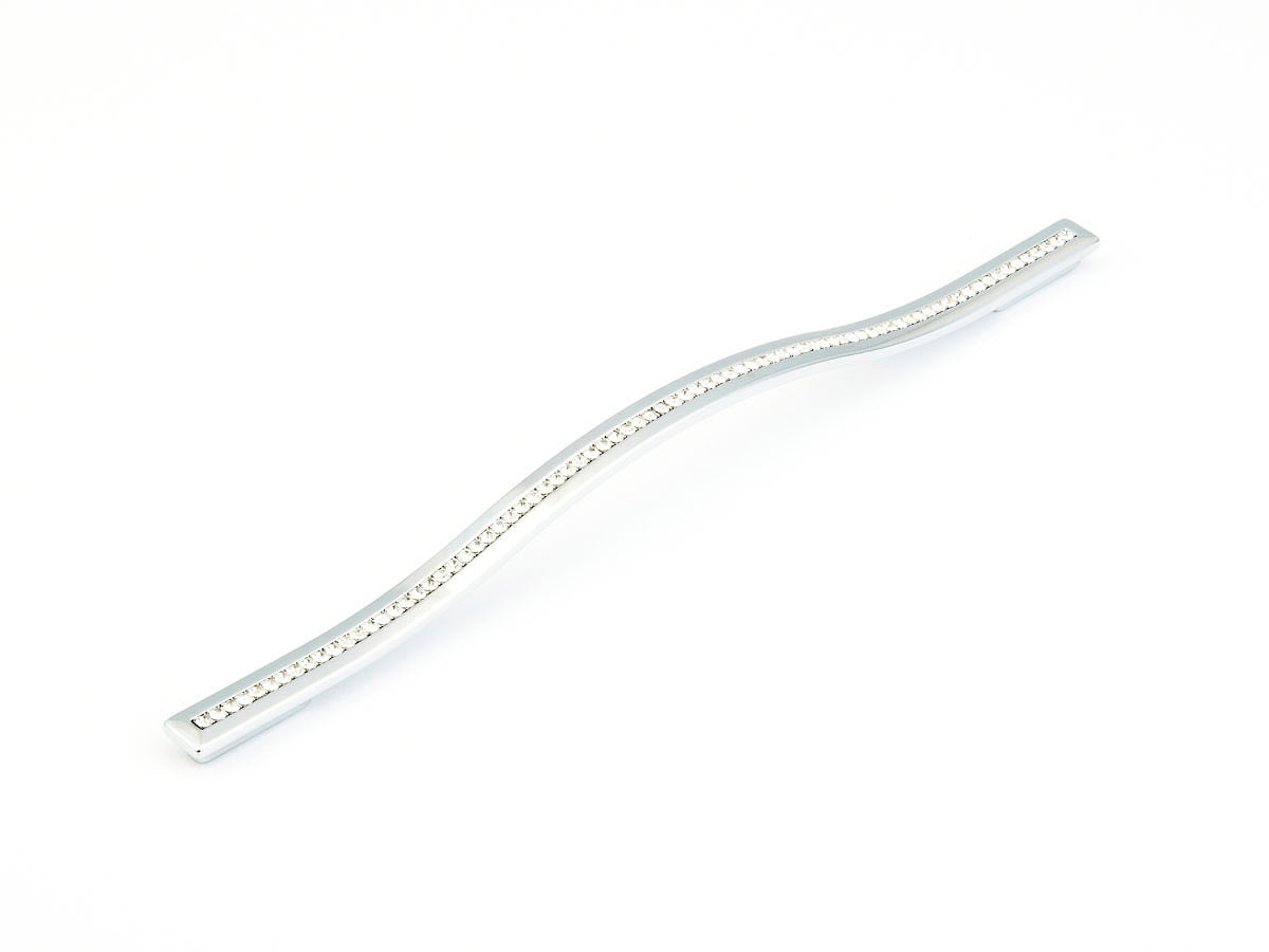 polished chrome cabinet pull
